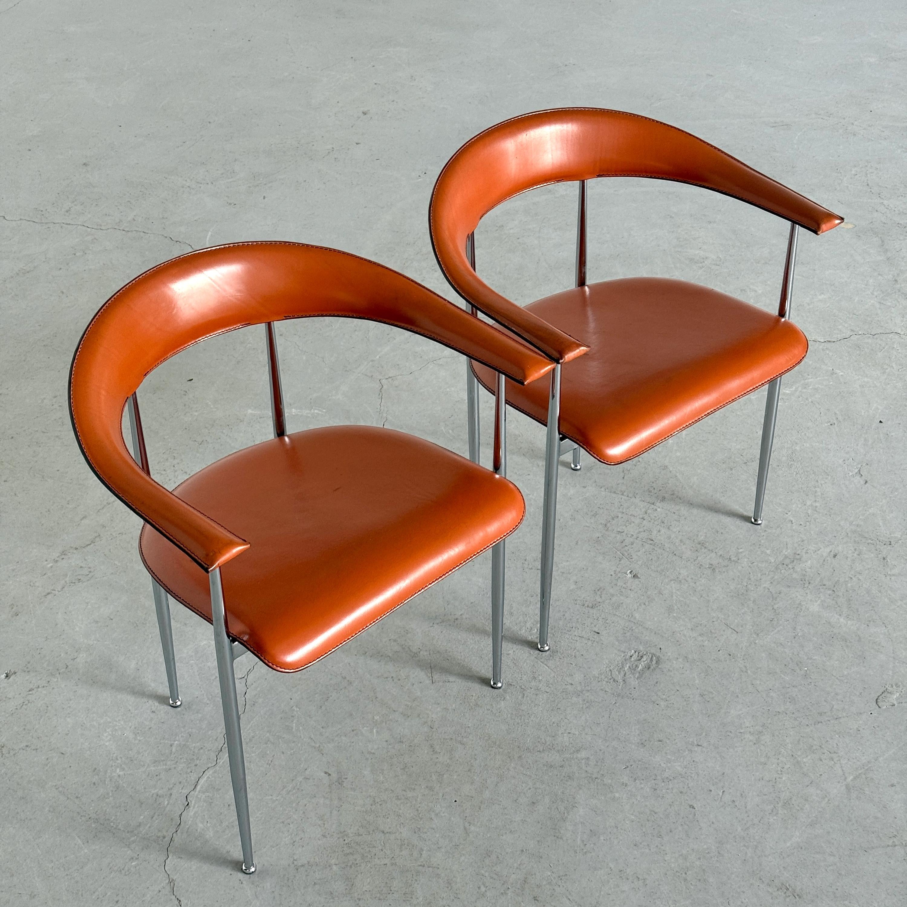 'P40' Dining Chairs by Vegni & Gualtierotti for Fasem