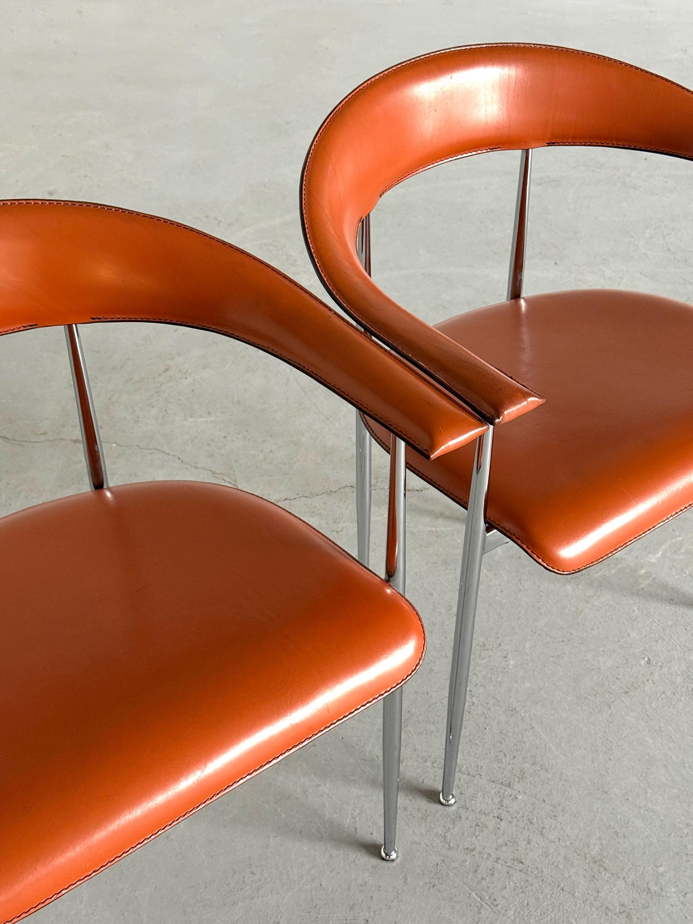'P40' Dining Chairs by Vegni & Gualtierotti for Fasem