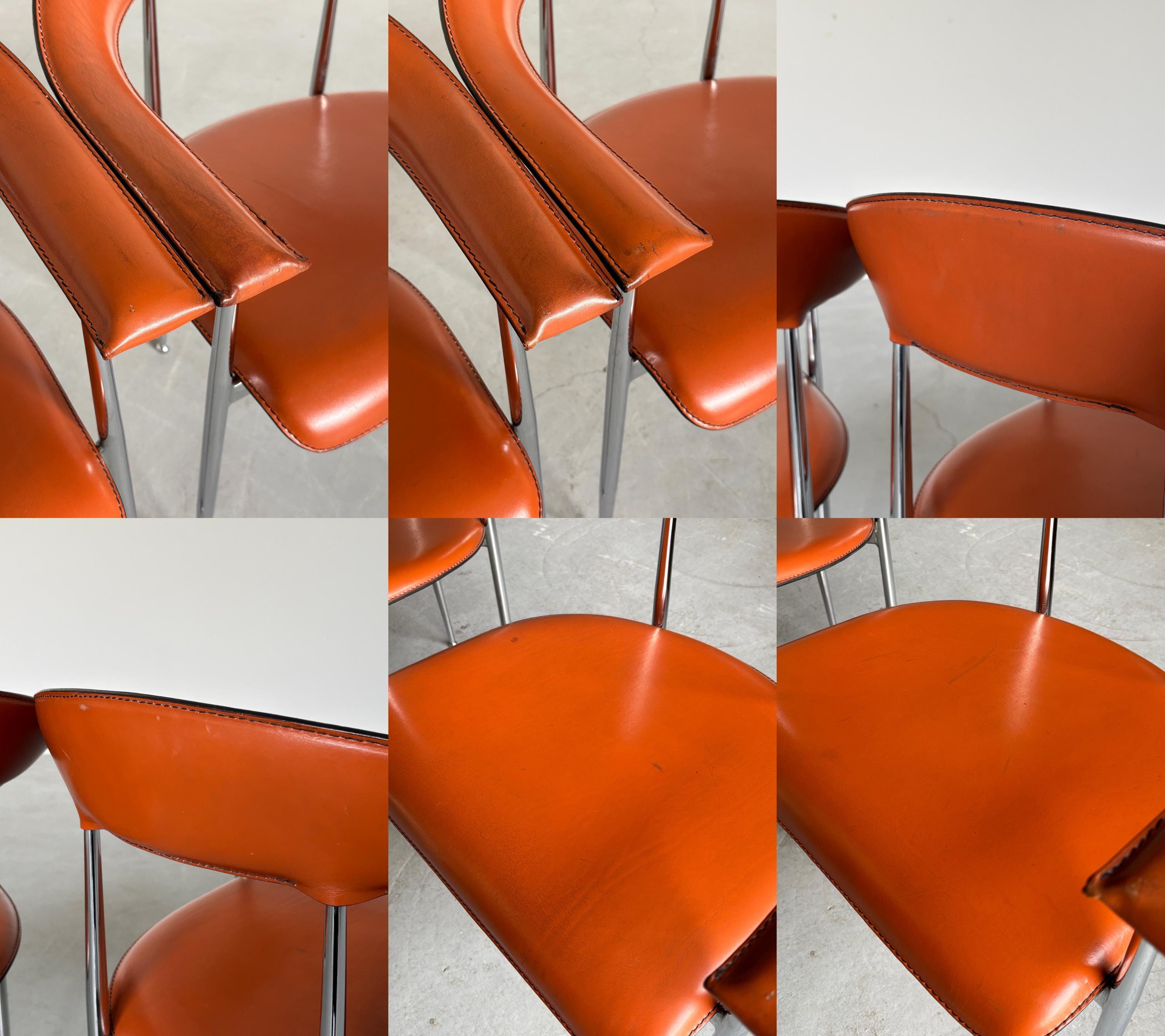 'P40' Dining Chairs by Vegni & Gualtierotti for Fasem