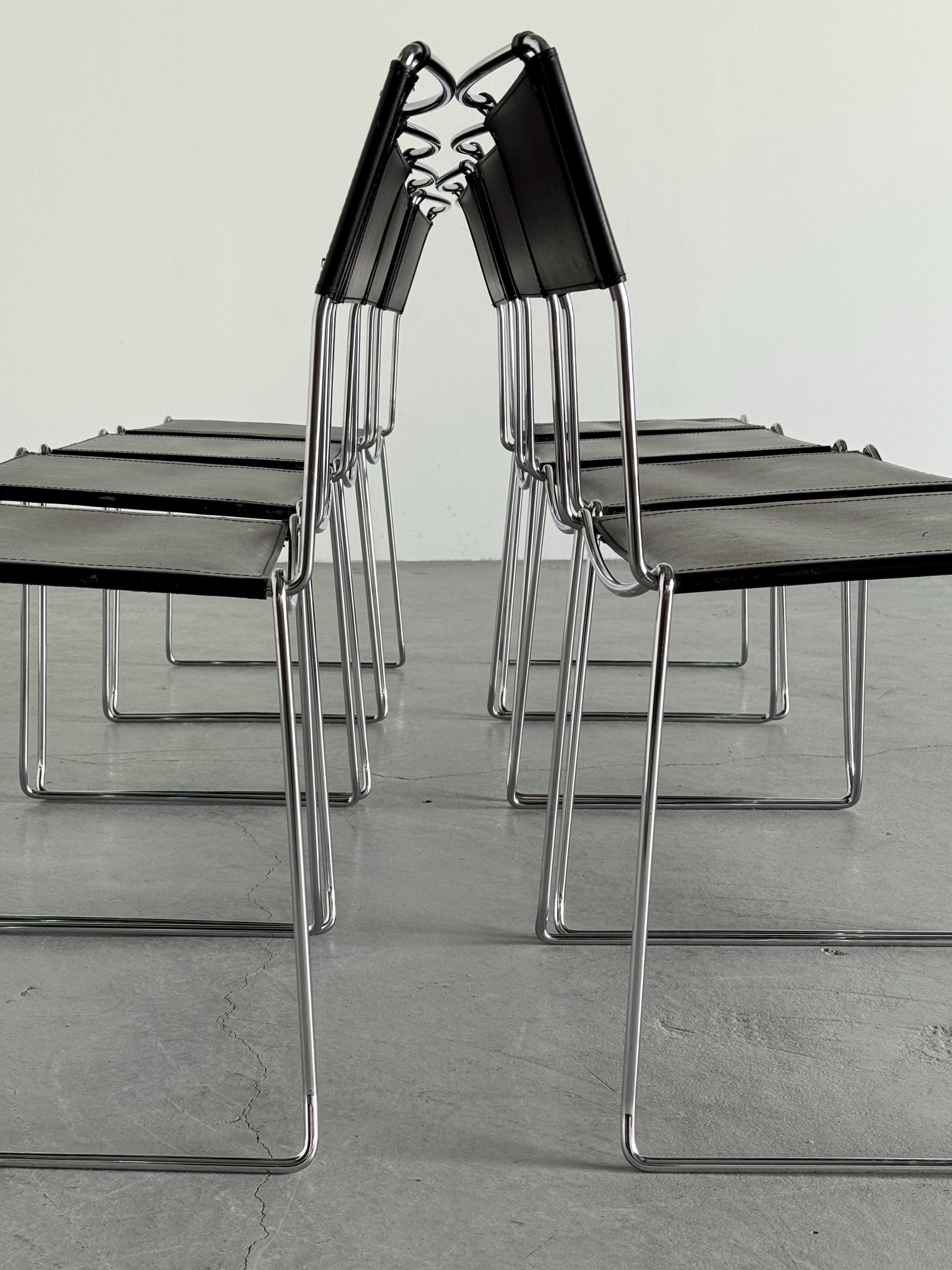 Dining Chairs in the Style of Giandomenico Belotti
