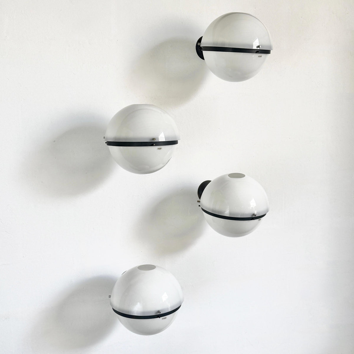 Space Age Globe Wall Lamps by Harvey Guzzini