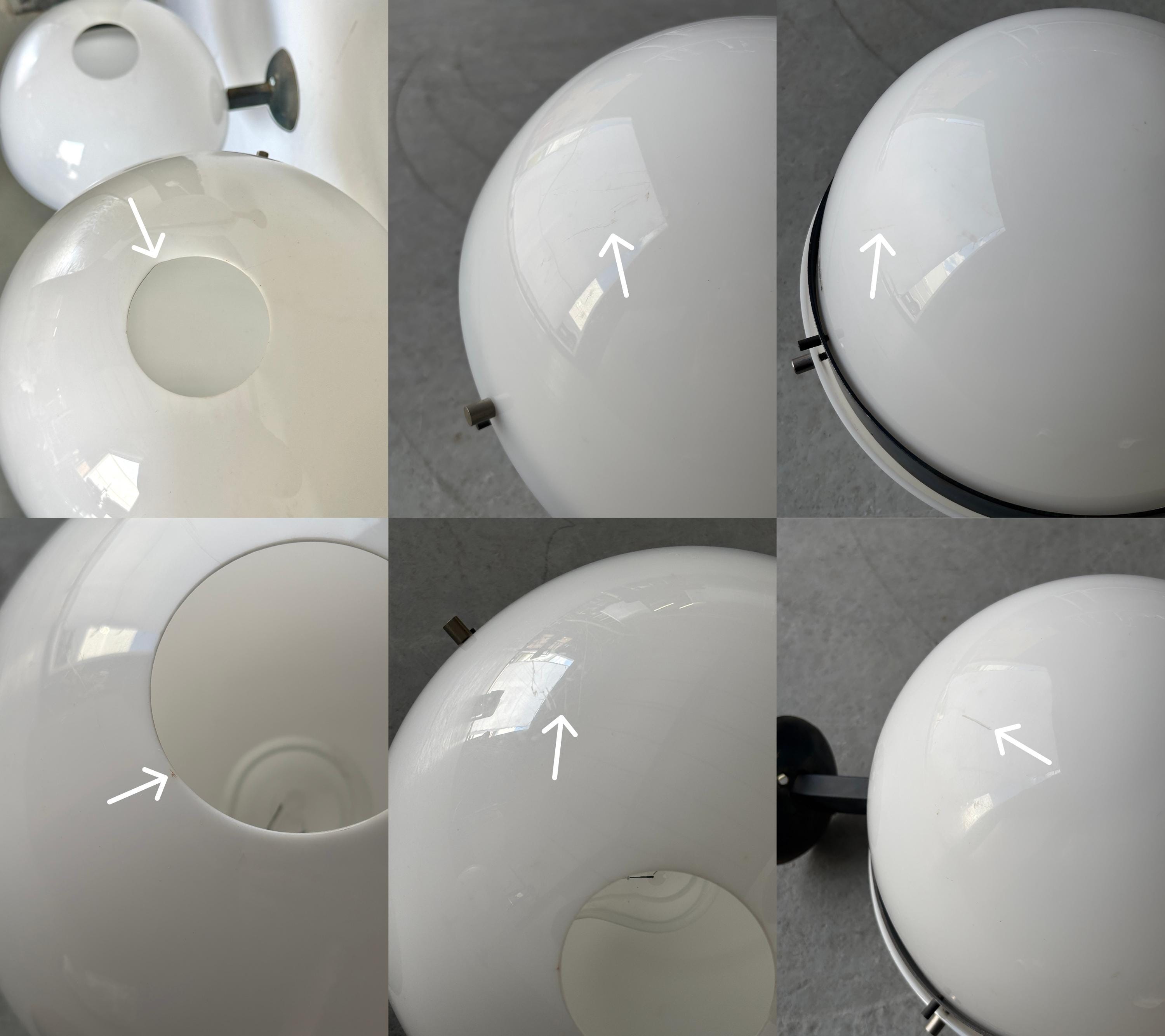 Space Age Globe Wall Lamps by Harvey Guzzini