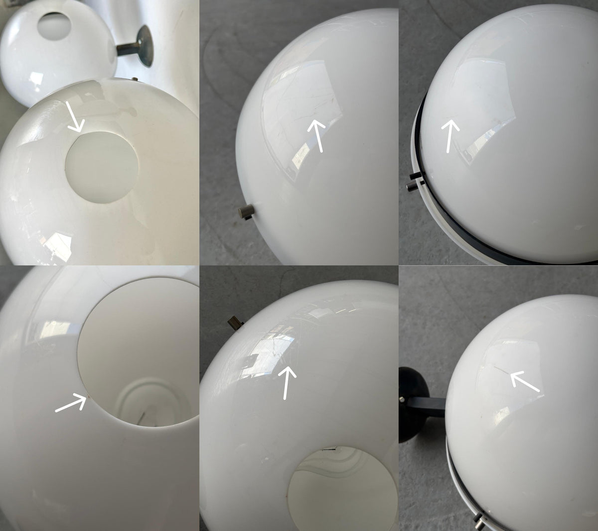 Space Age Globe Wall Lamps by Harvey Guzzini
