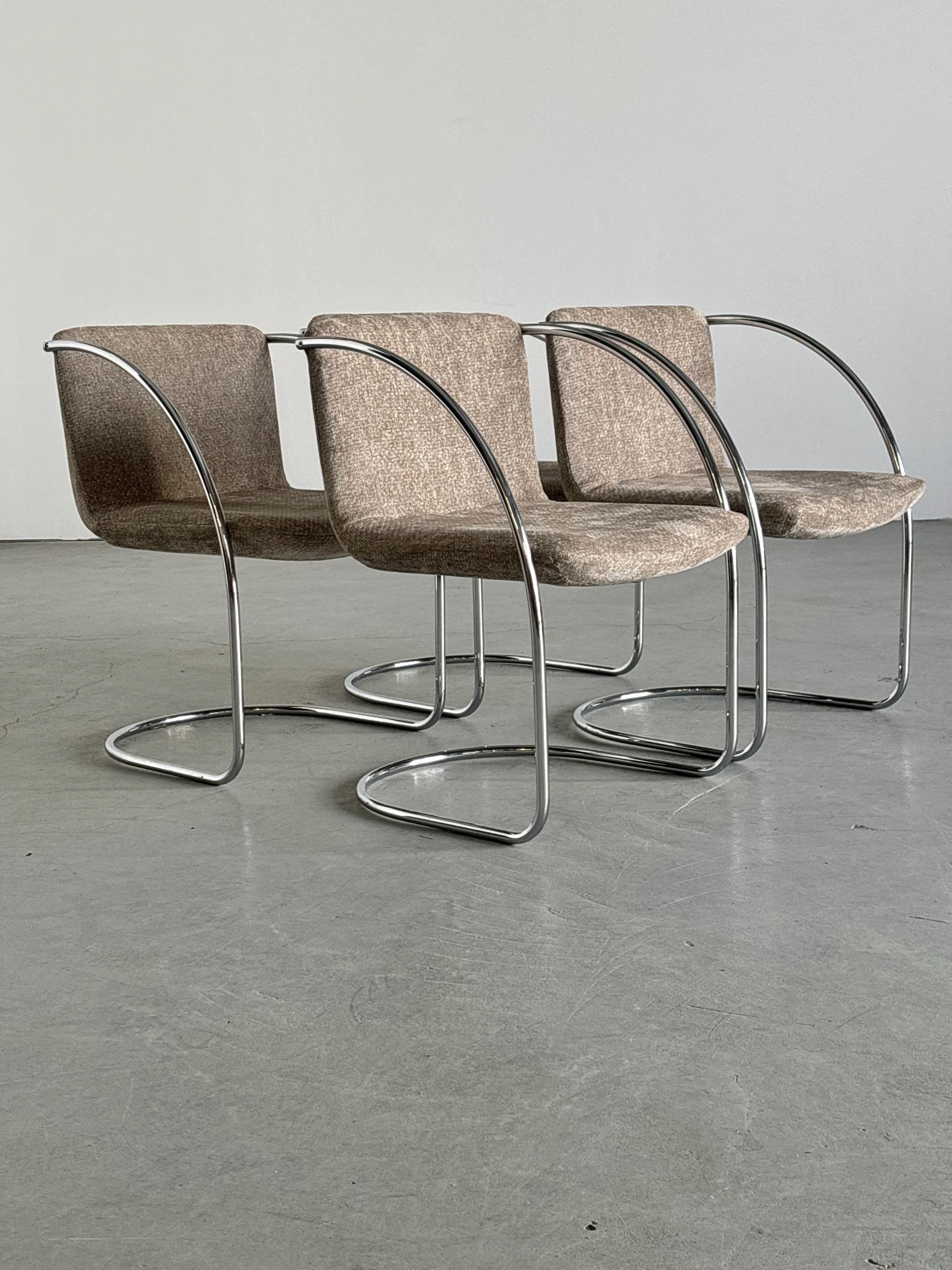 'Lens' Dining Chairs by Giovanni Offredi for Saporiti