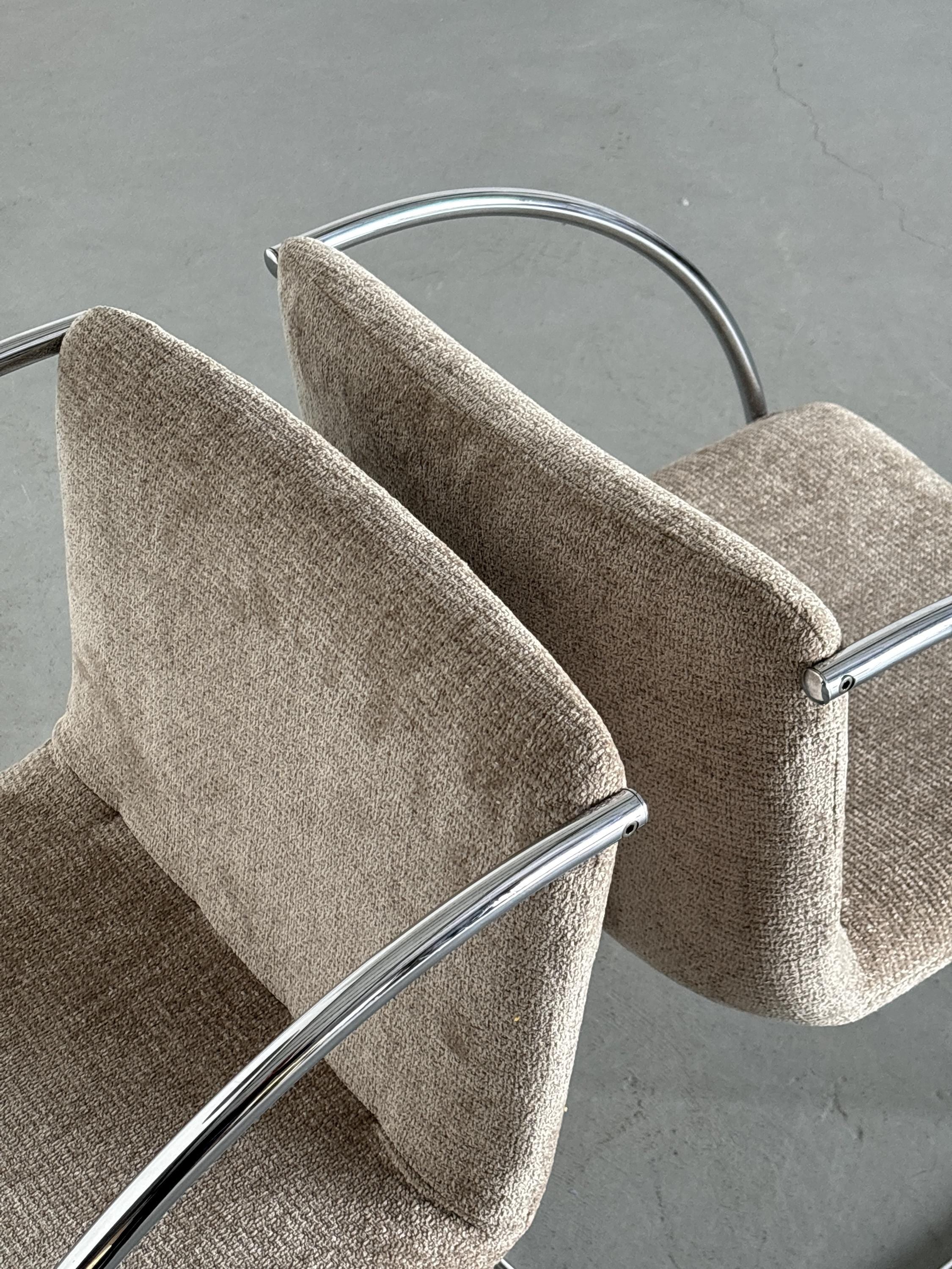 'Lens' Dining Chairs by Giovanni Offredi for Saporiti