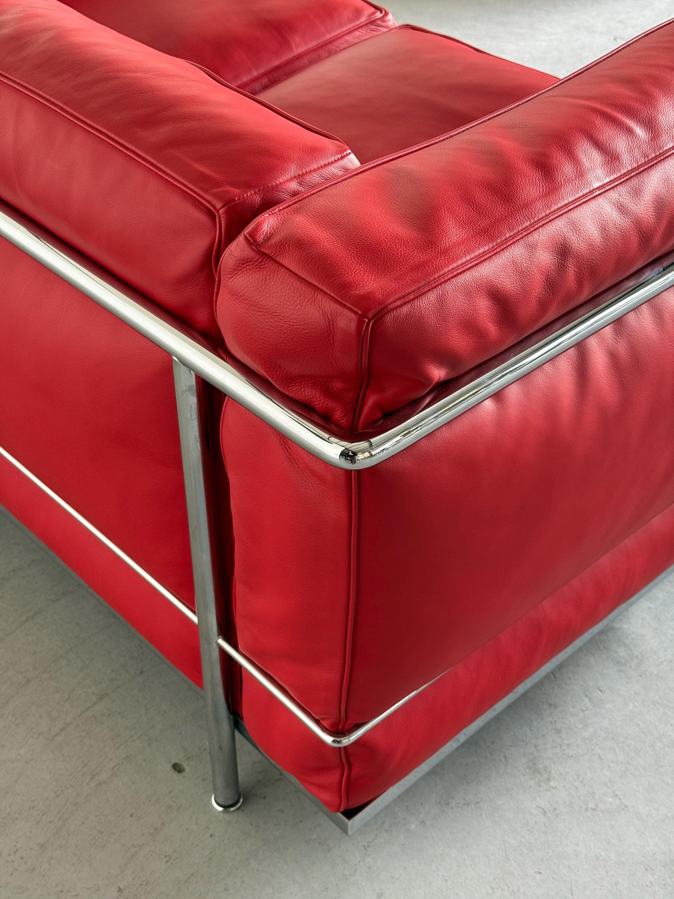 Cassina ‘LC2’ Sofa by Le Corbusier, Charlotte Perriand and Pierre Jeanneret