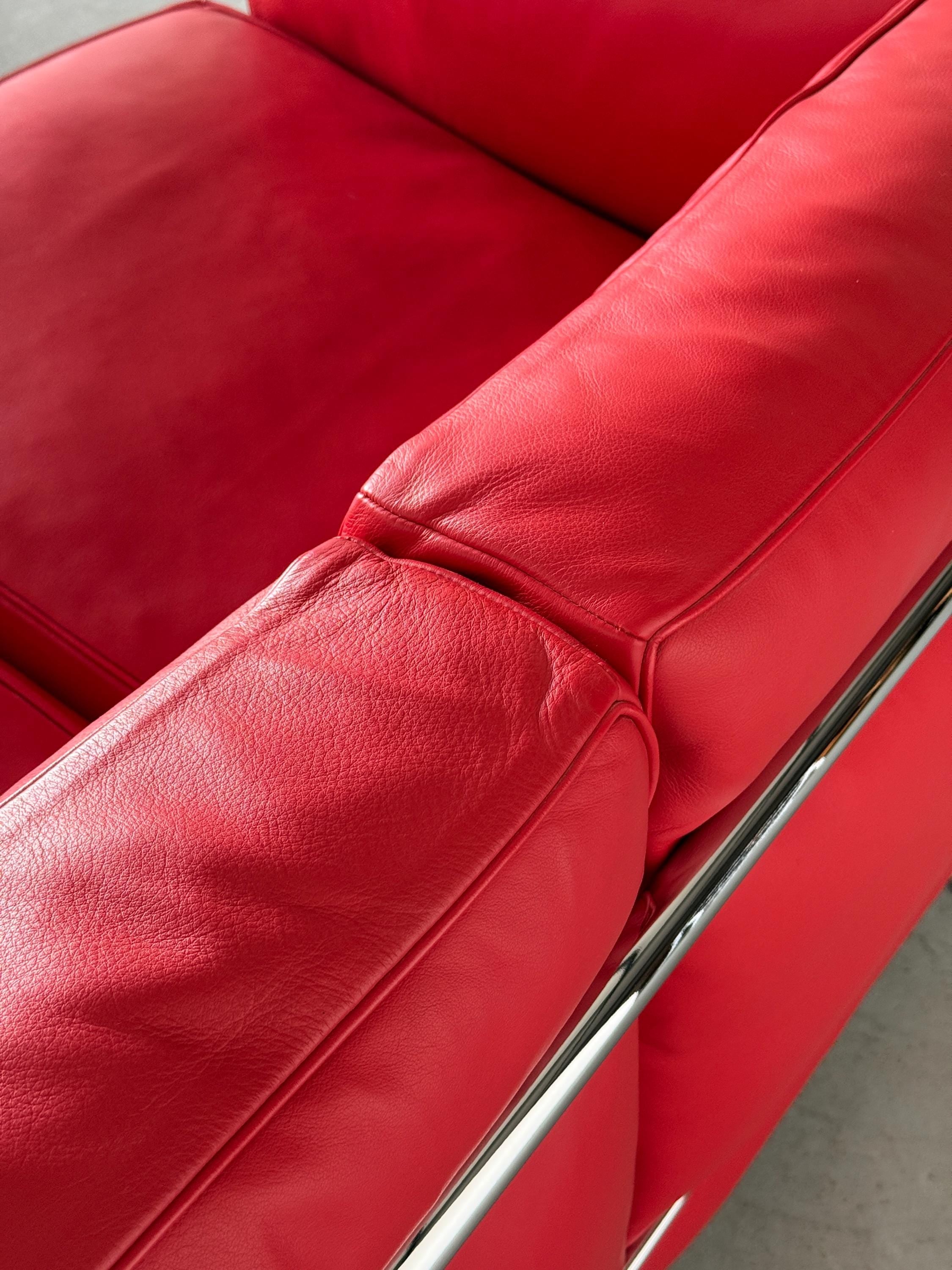 Cassina ‘LC2’ Sofa by Le Corbusier, Charlotte Perriand and Pierre Jeanneret