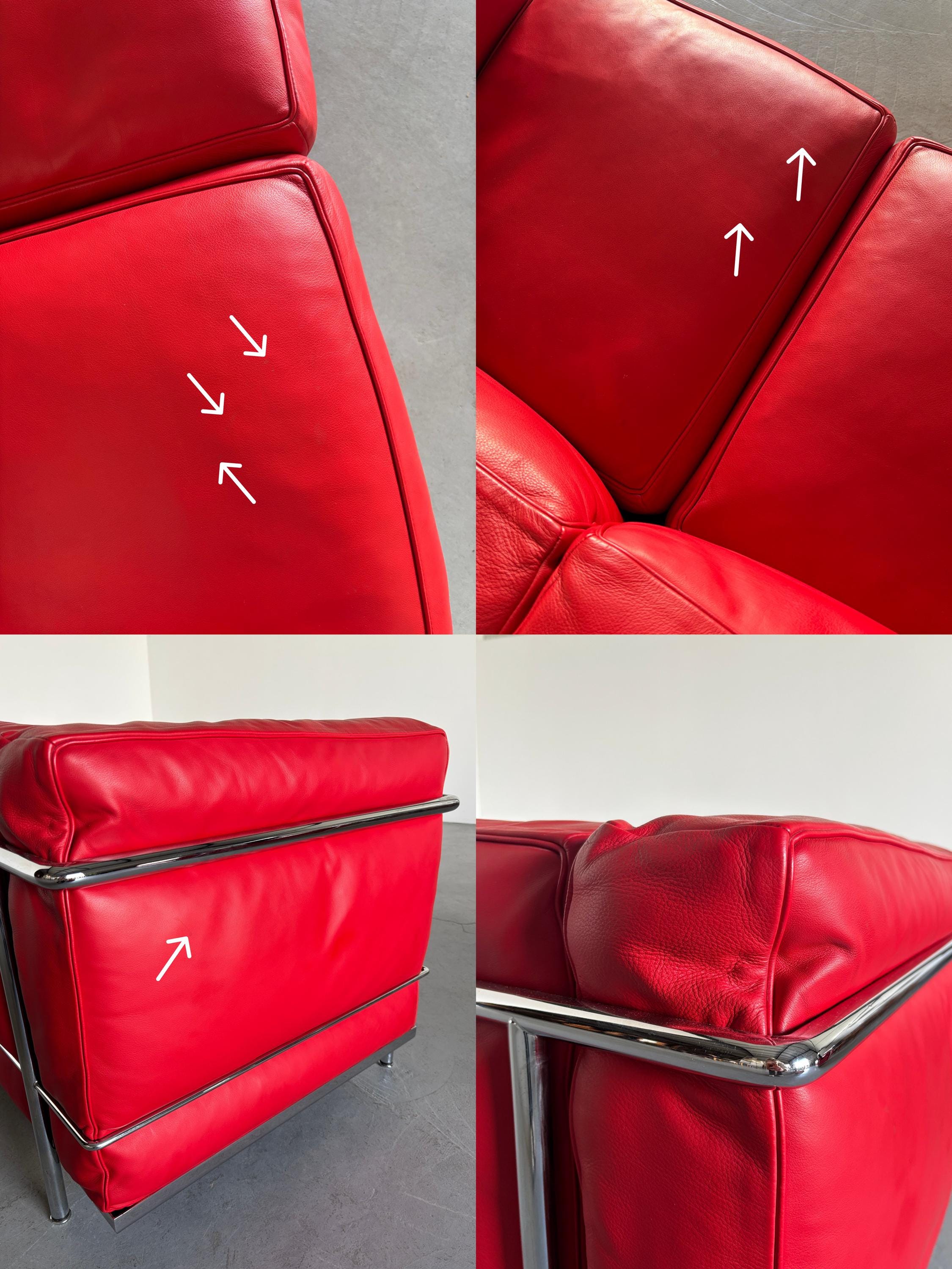 Cassina ‘LC2’ Sofa by Le Corbusier, Charlotte Perriand and Pierre Jeanneret