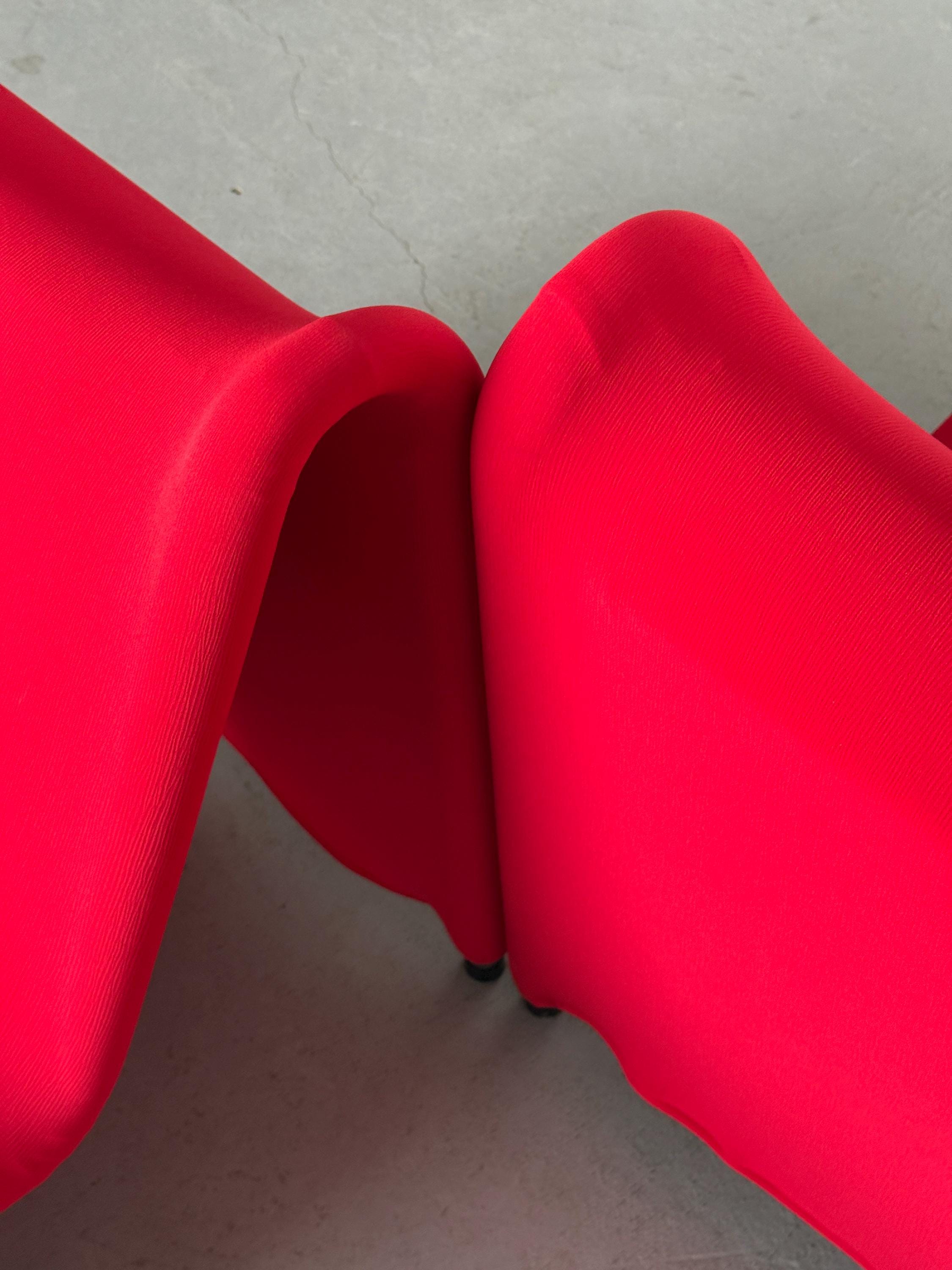 Ikea Årjäng Lounge Chairs in Red Upholstery
