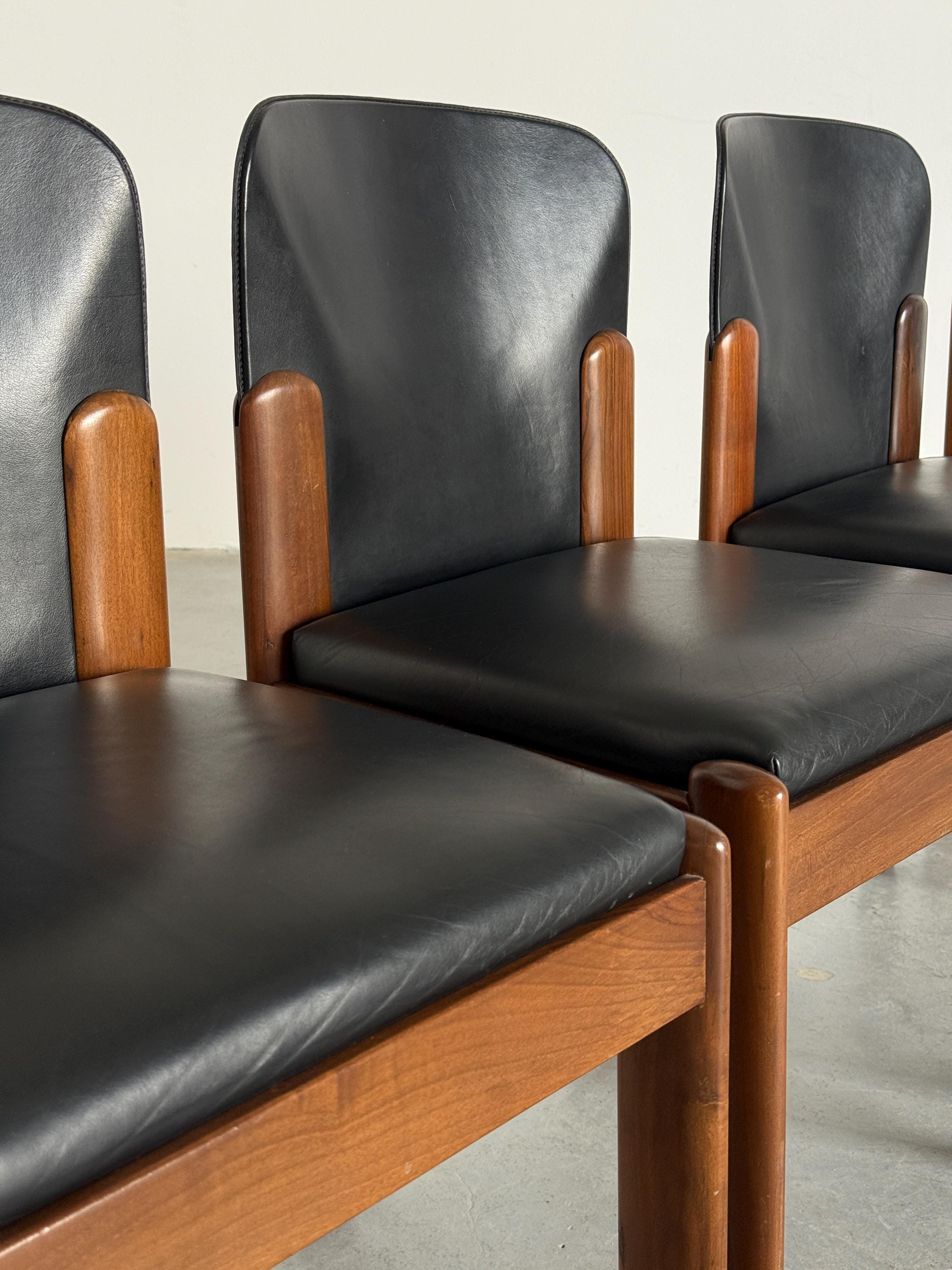 ‘Model 330’ Dining Chairs by Silvio Coppola for Bernini