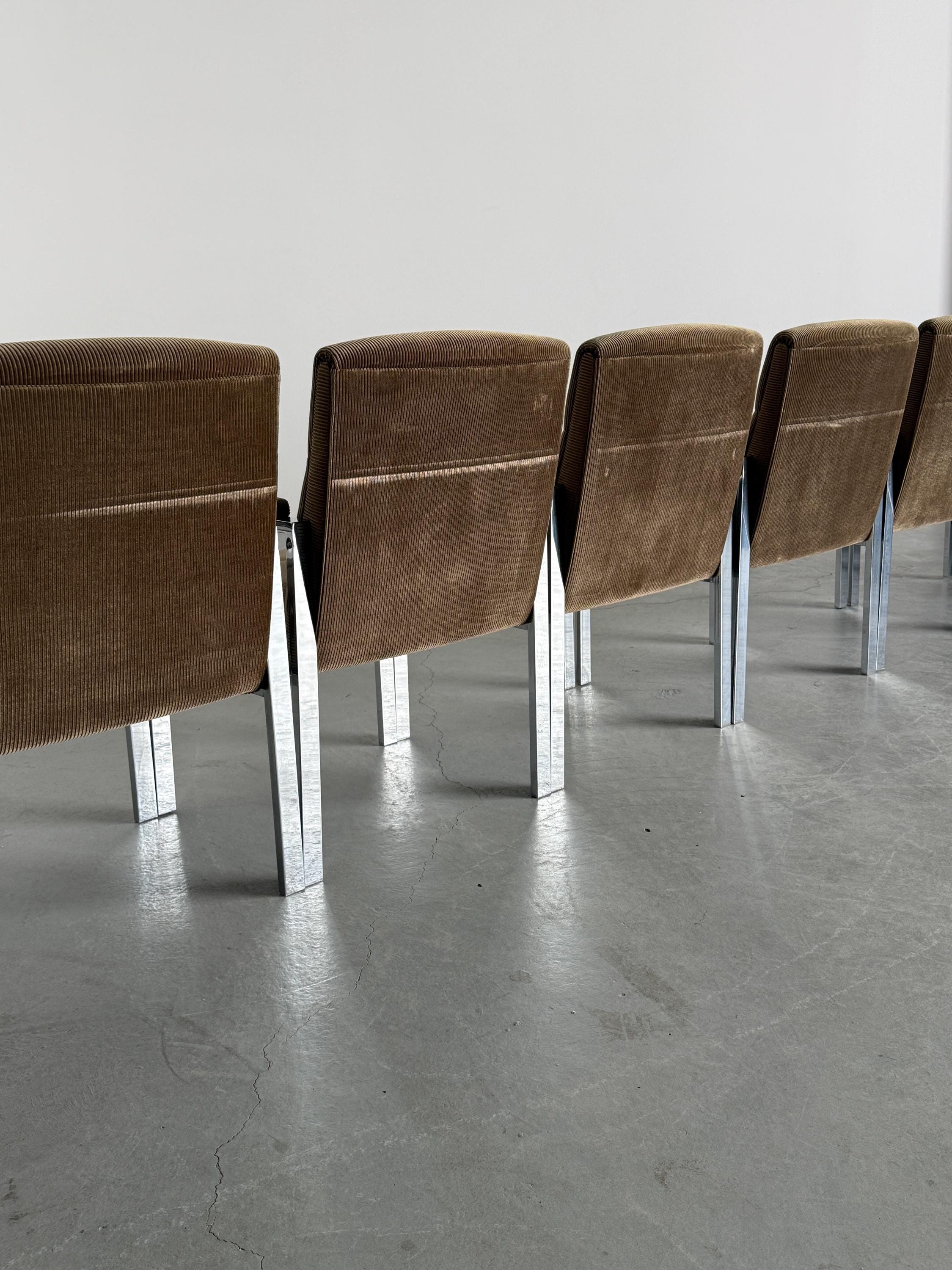 Mid-Century Modern Corduroy Armchairs
