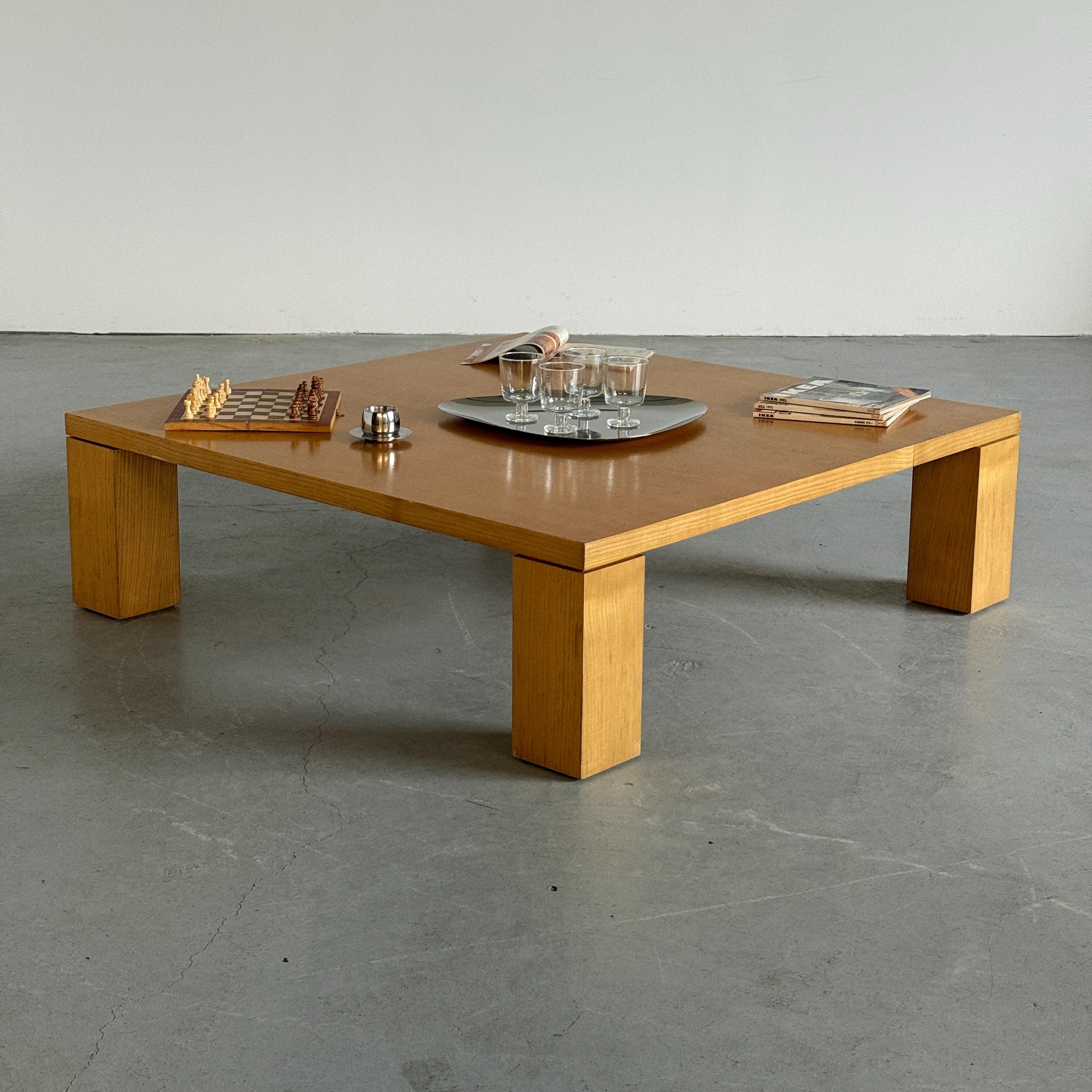 Large Architectural Vintage Coffee Table