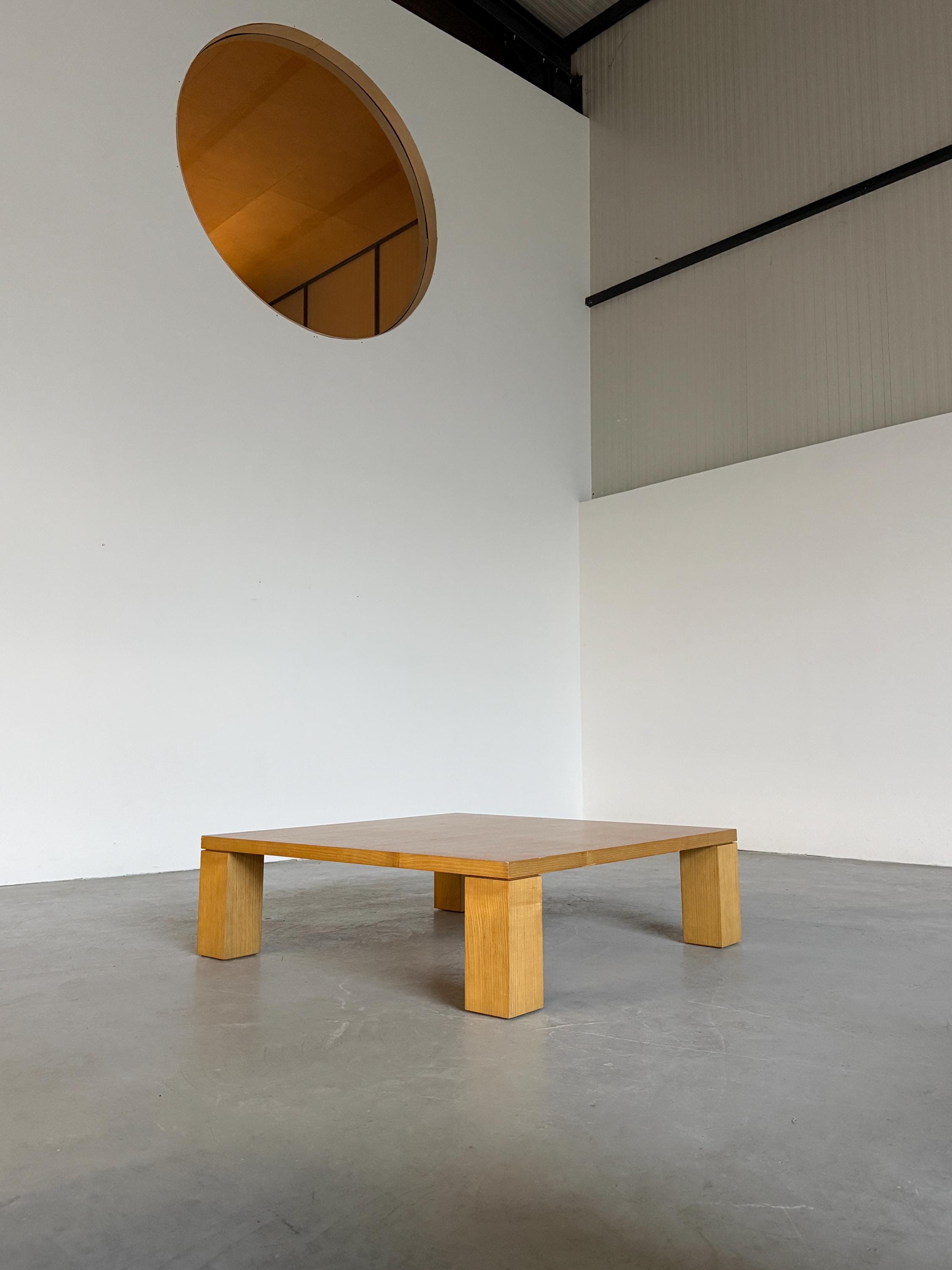 Large Architectural Vintage Coffee Table