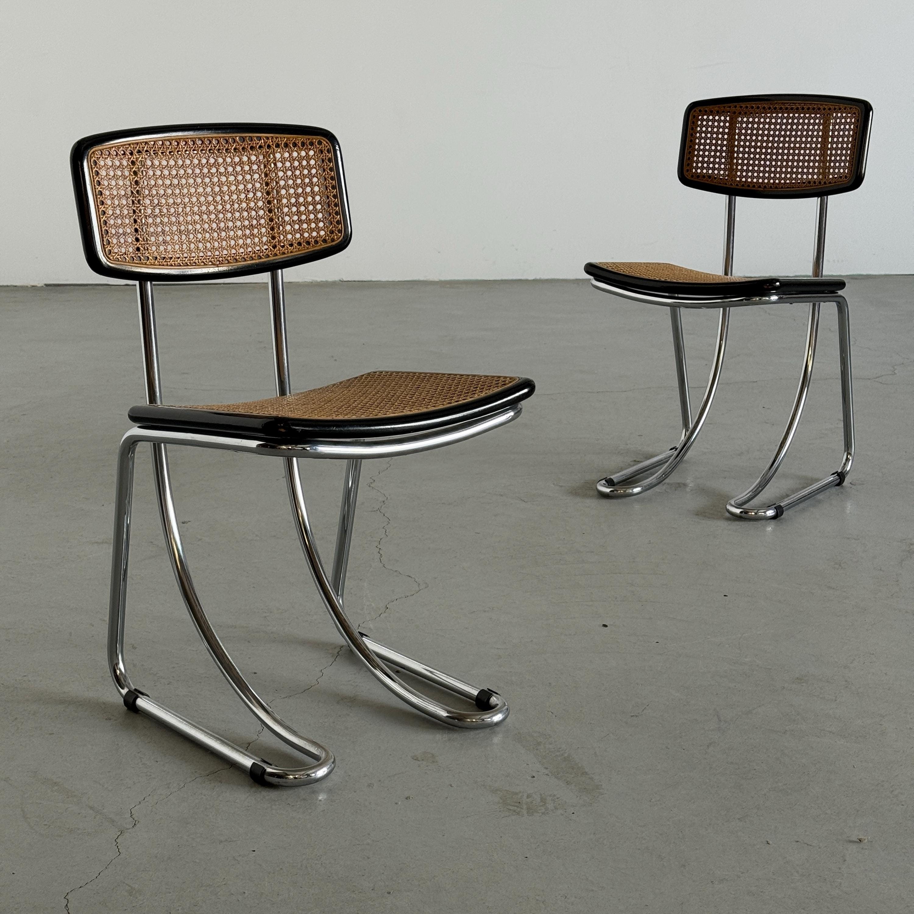 Italian Cantilever Dining Chairs