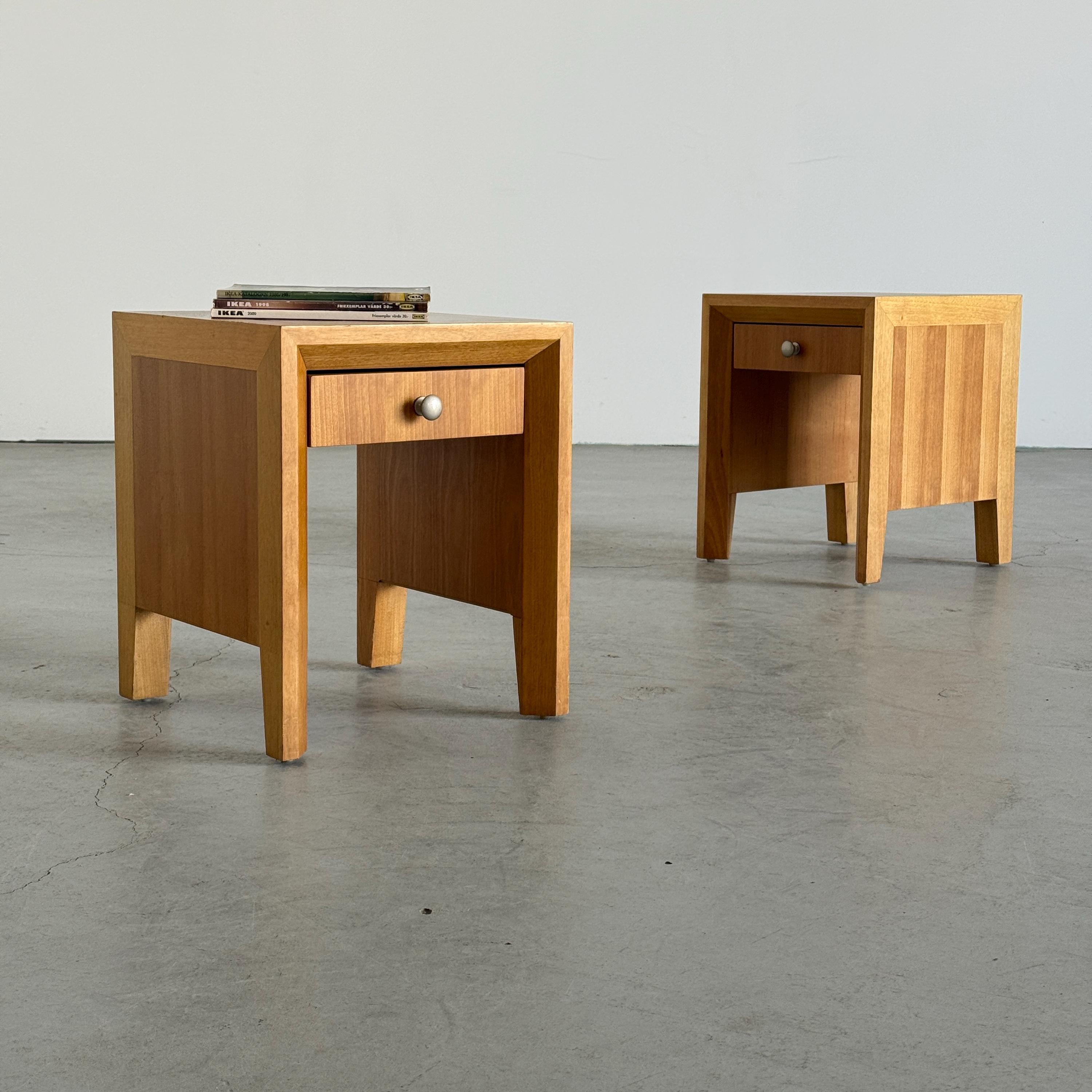 Modernist Geometrical Bedside Tables