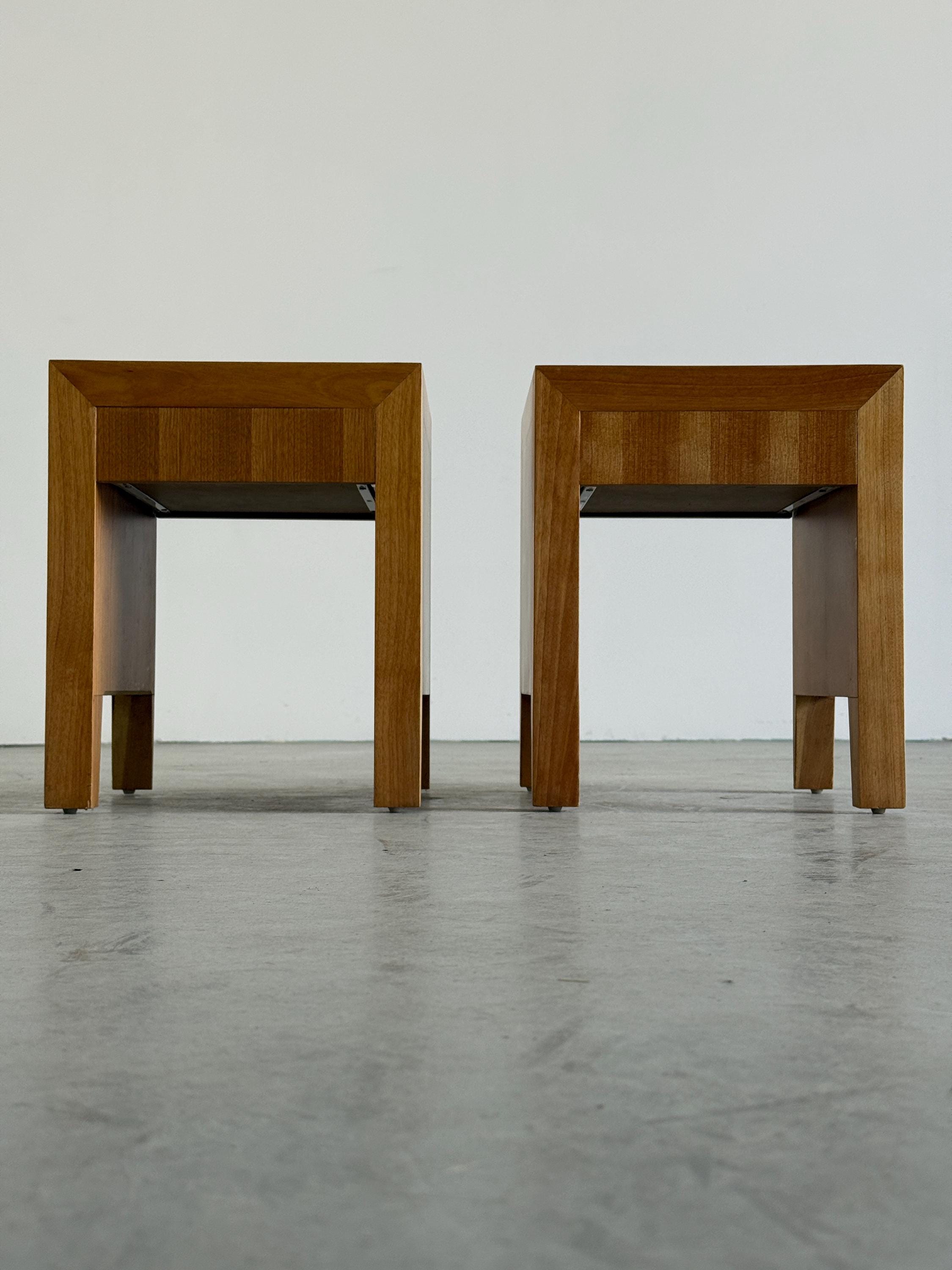 Modernist Geometrical Bedside Tables