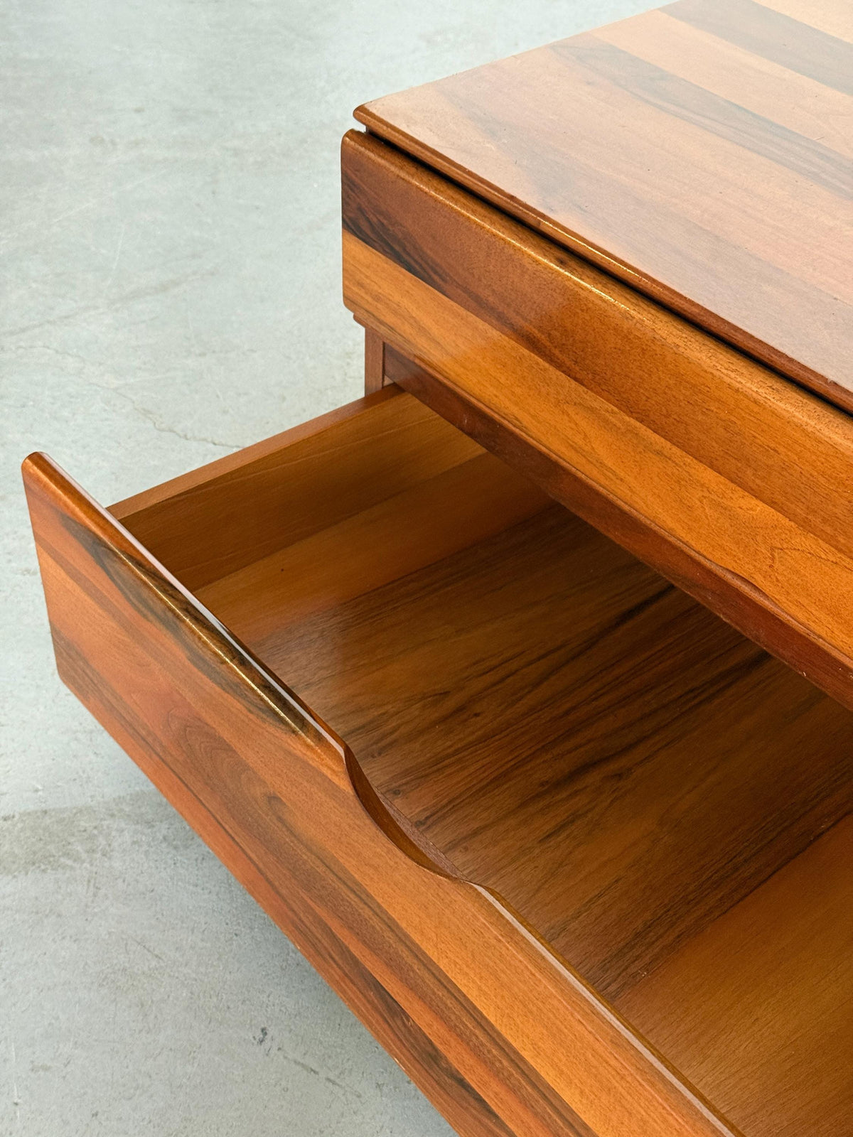 Walnut Nightstands Attributed to Molteni