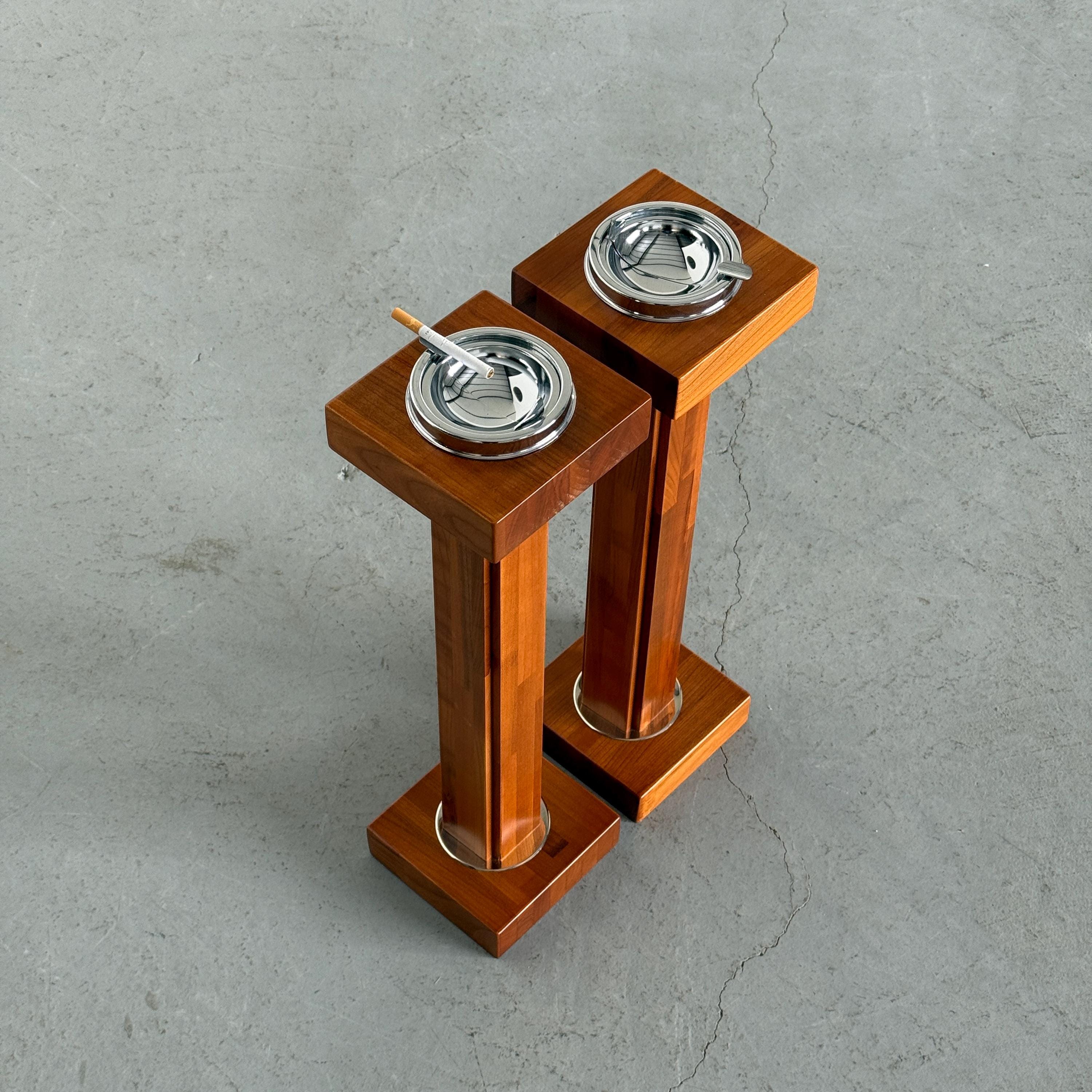 Modernist Pedestal Ashtray Stand