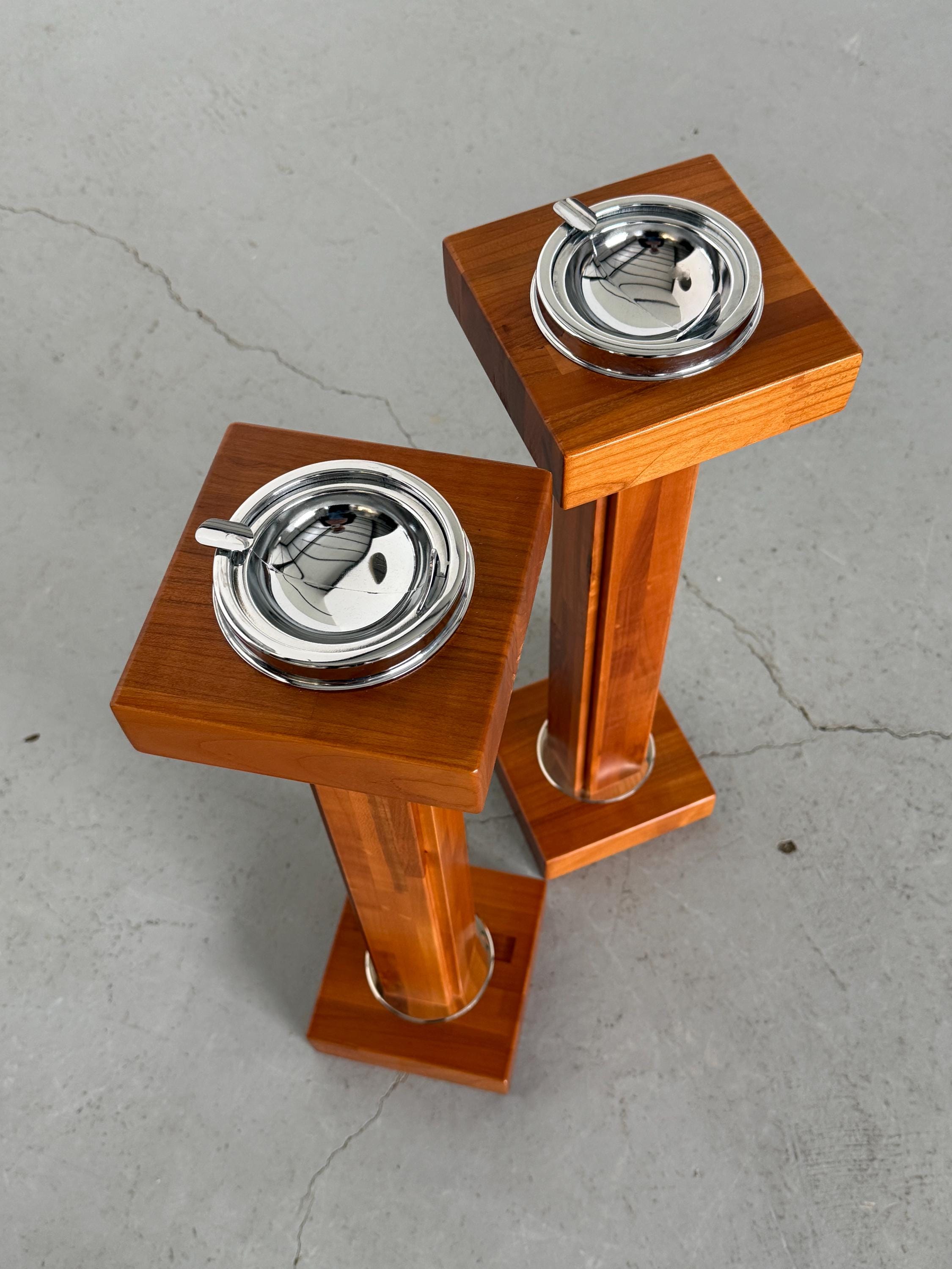 Modernist Pedestal Ashtray Stand