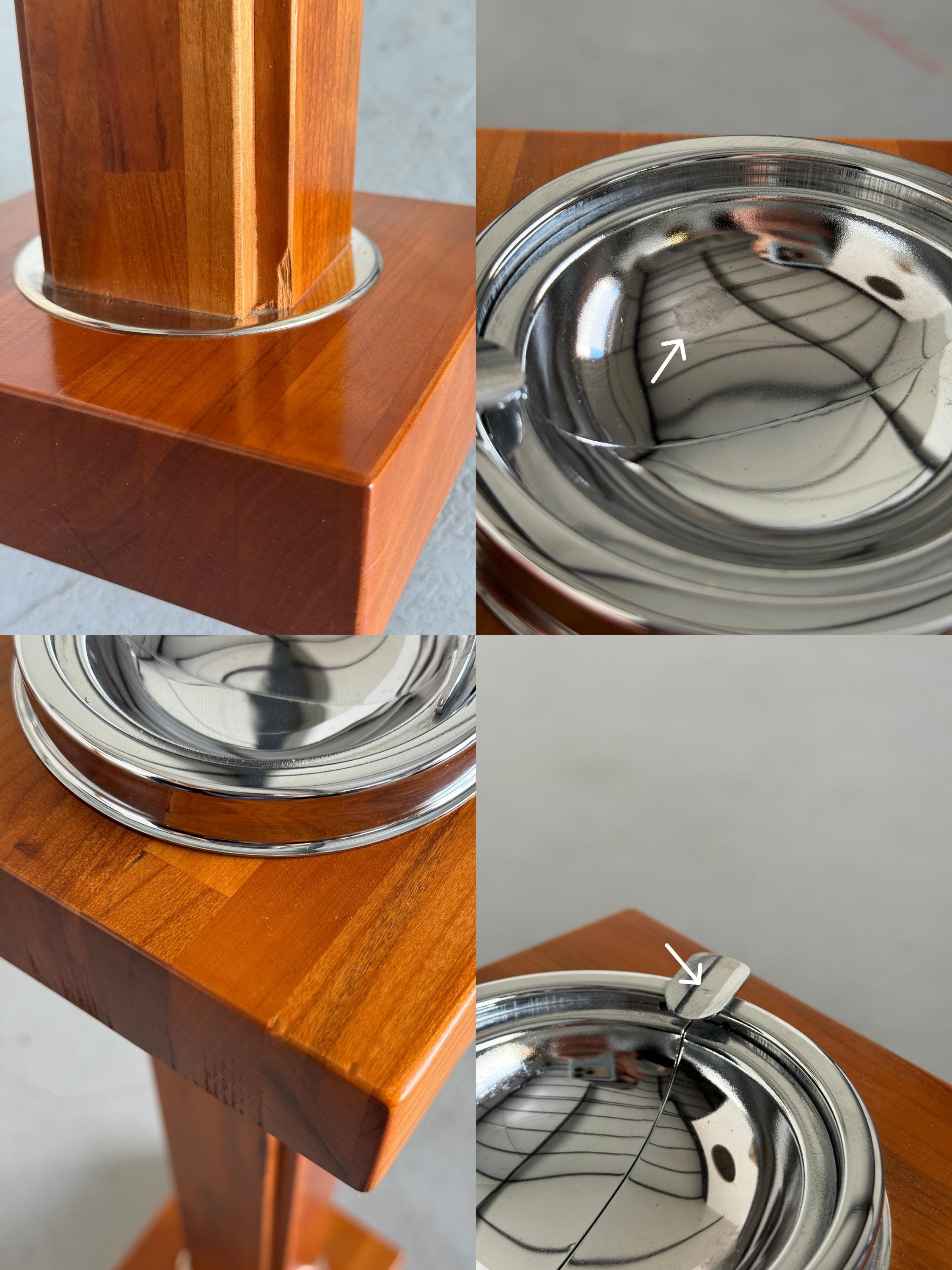 Modernist Pedestal Ashtray Stand