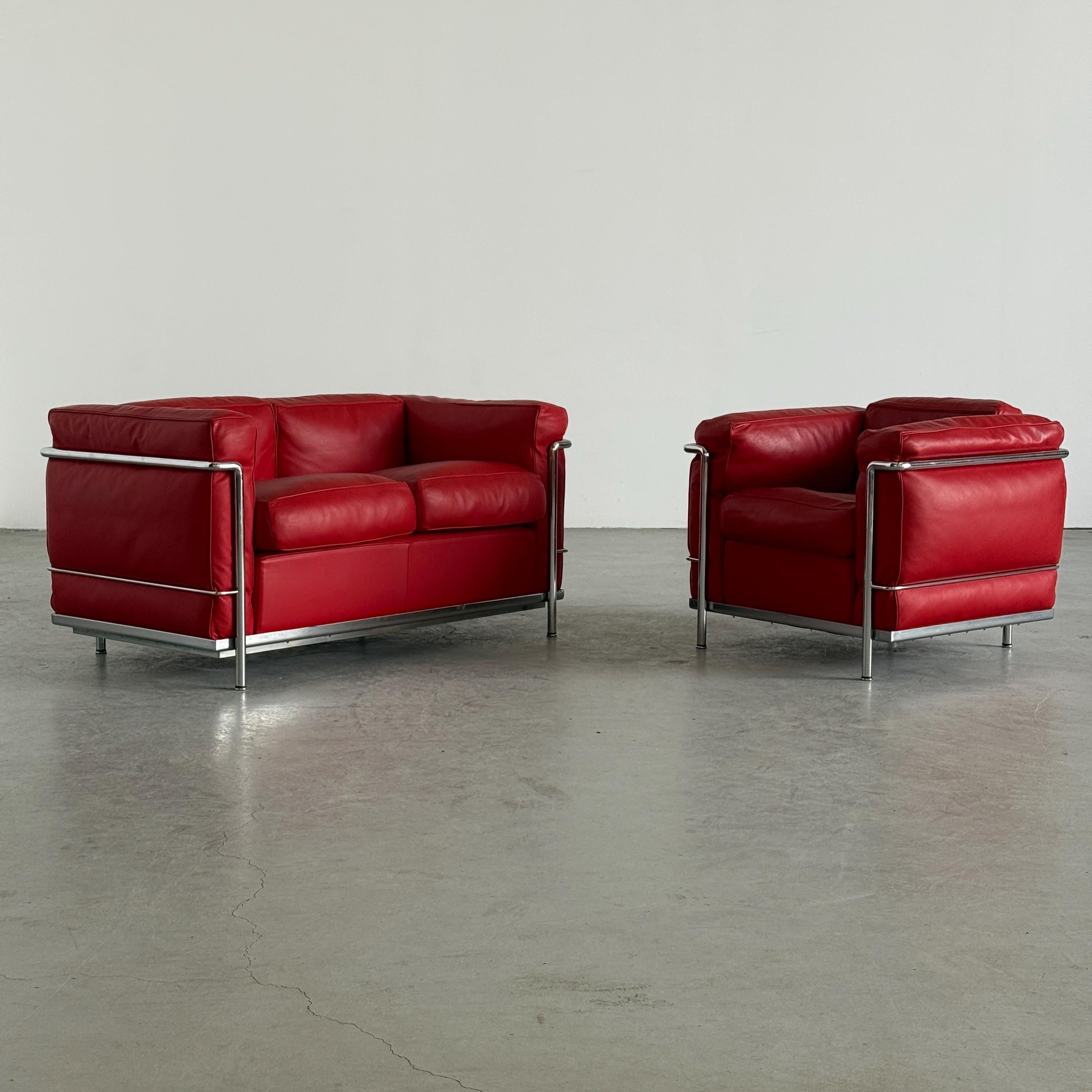 Cassina ‘LC2’ Sofa by Le Corbusier, Charlotte Perriand and Pierre Jeanneret