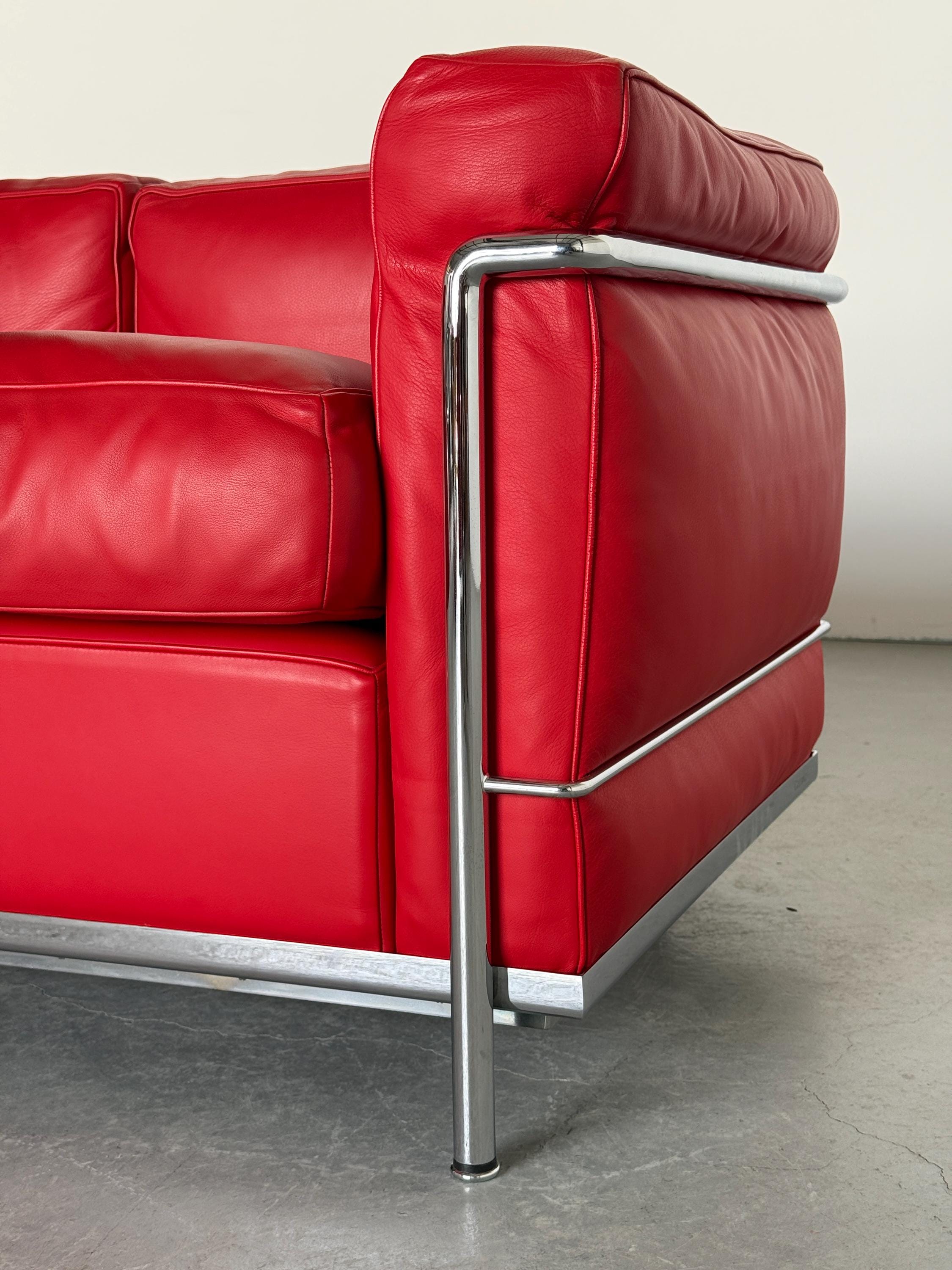 Cassina ‘LC2’ Sofa by Le Corbusier, Charlotte Perriand and Pierre Jeanneret