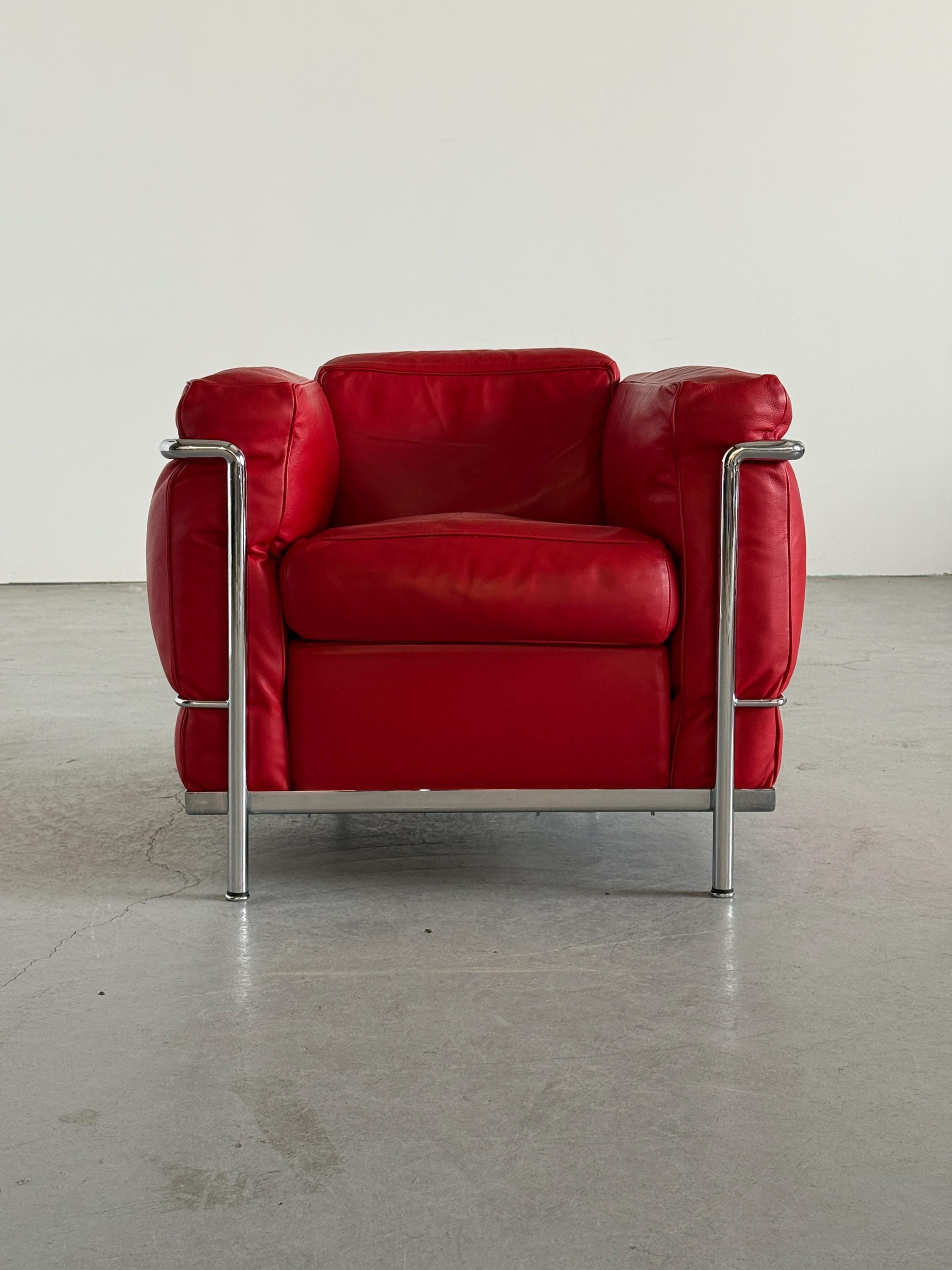 Cassina ‘LC2’ Armchair by Le Corbusier, Charlotte Perriand and Pierre Jeanneret