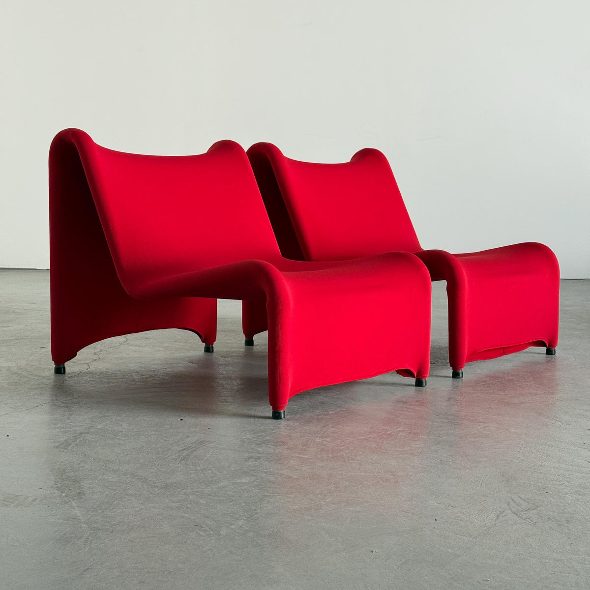 Ikea Årjäng Lounge Chairs in Red Upholstery