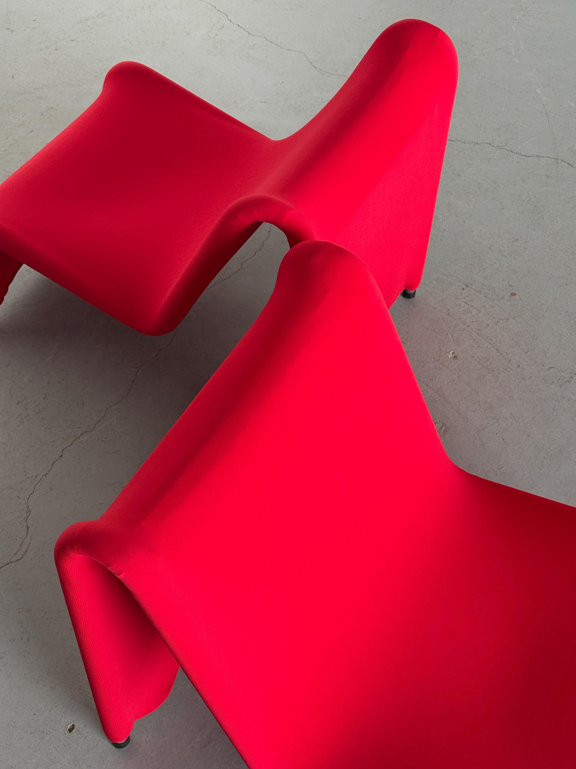 Ikea Årjäng Lounge Chairs in Red Upholstery