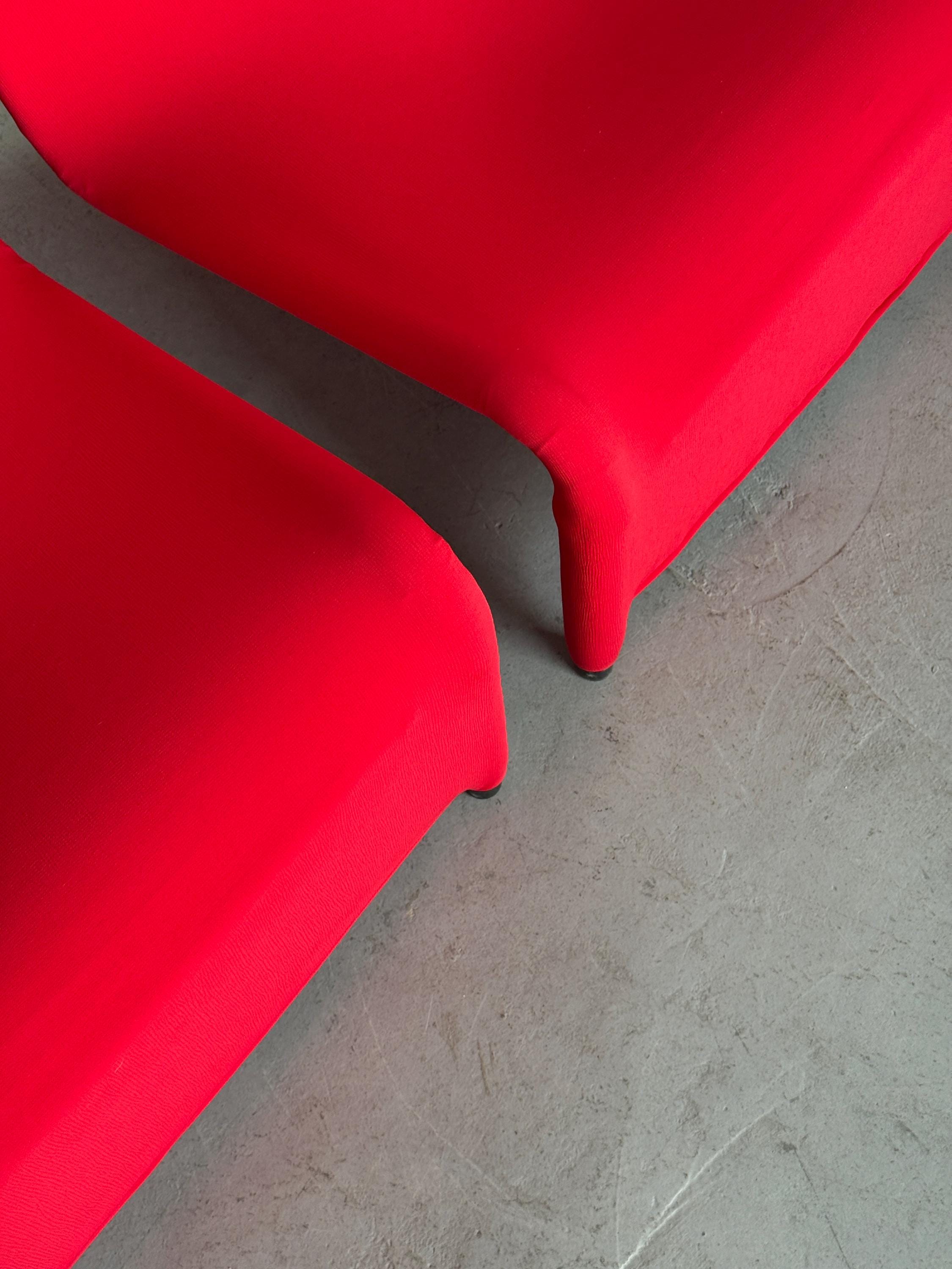 Ikea Årjäng Lounge Chairs in Red Upholstery