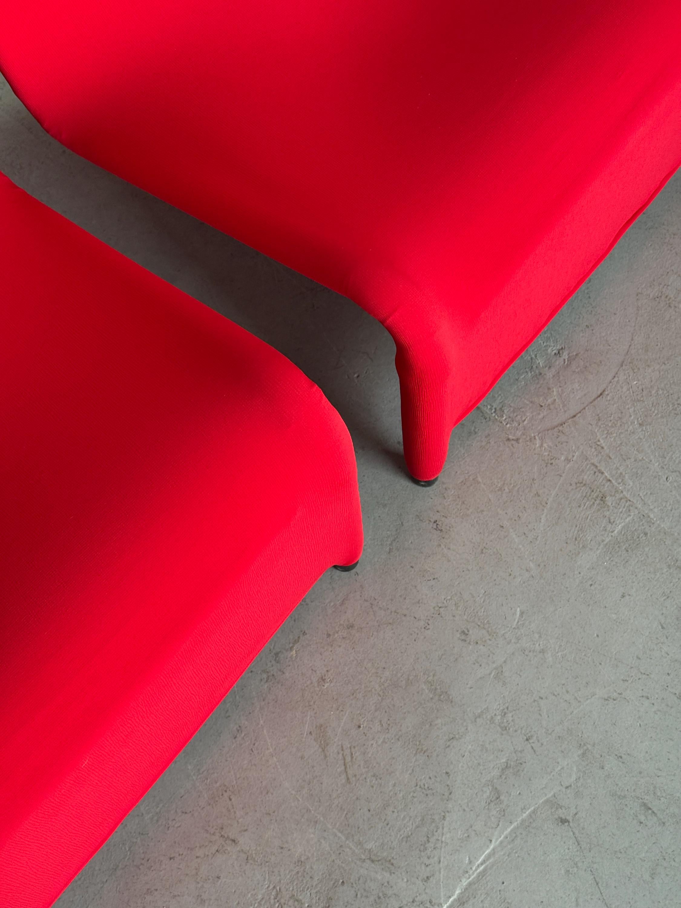 Ikea Årjäng Lounge Chairs in Red Upholstery