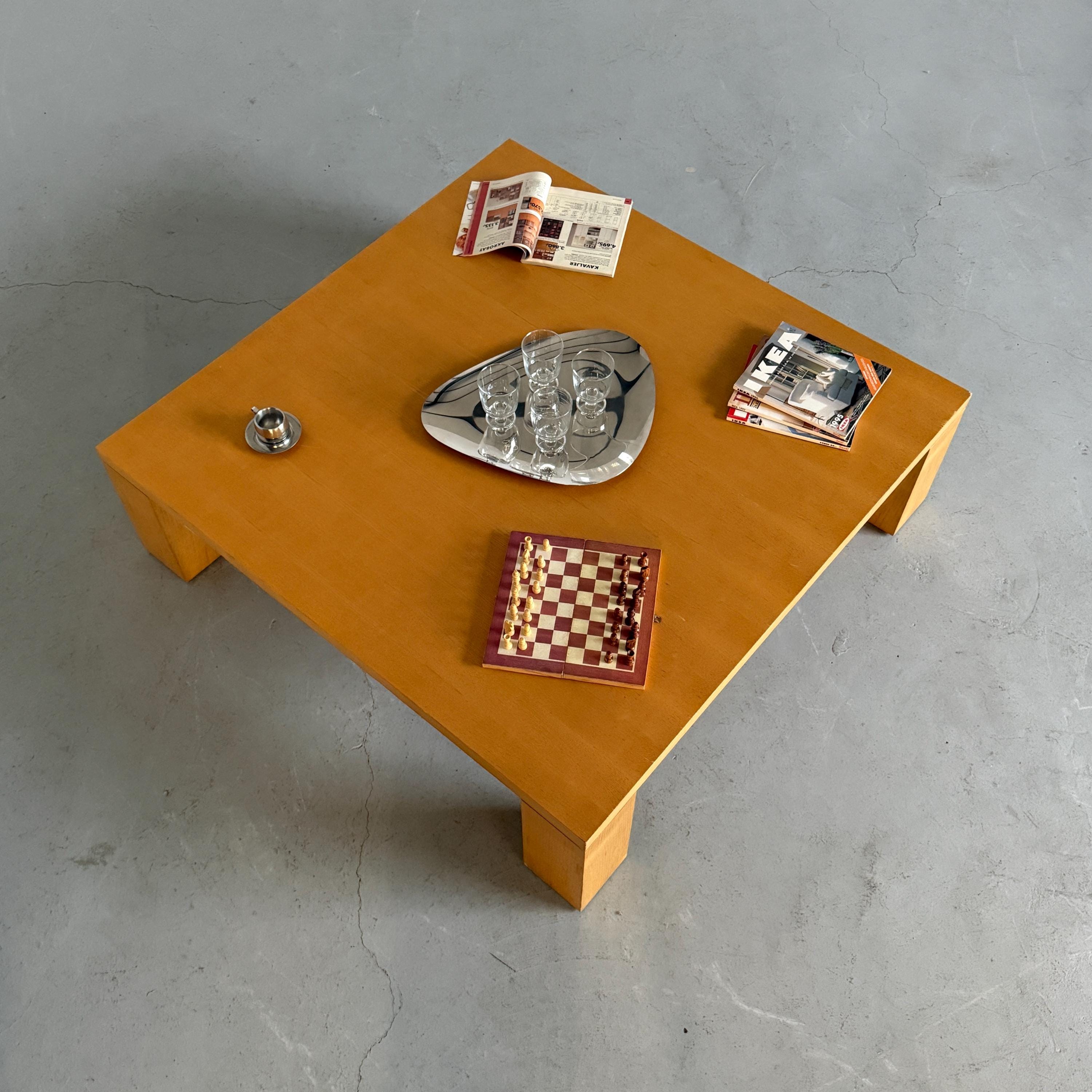 Large Architectural Vintage Coffee Table