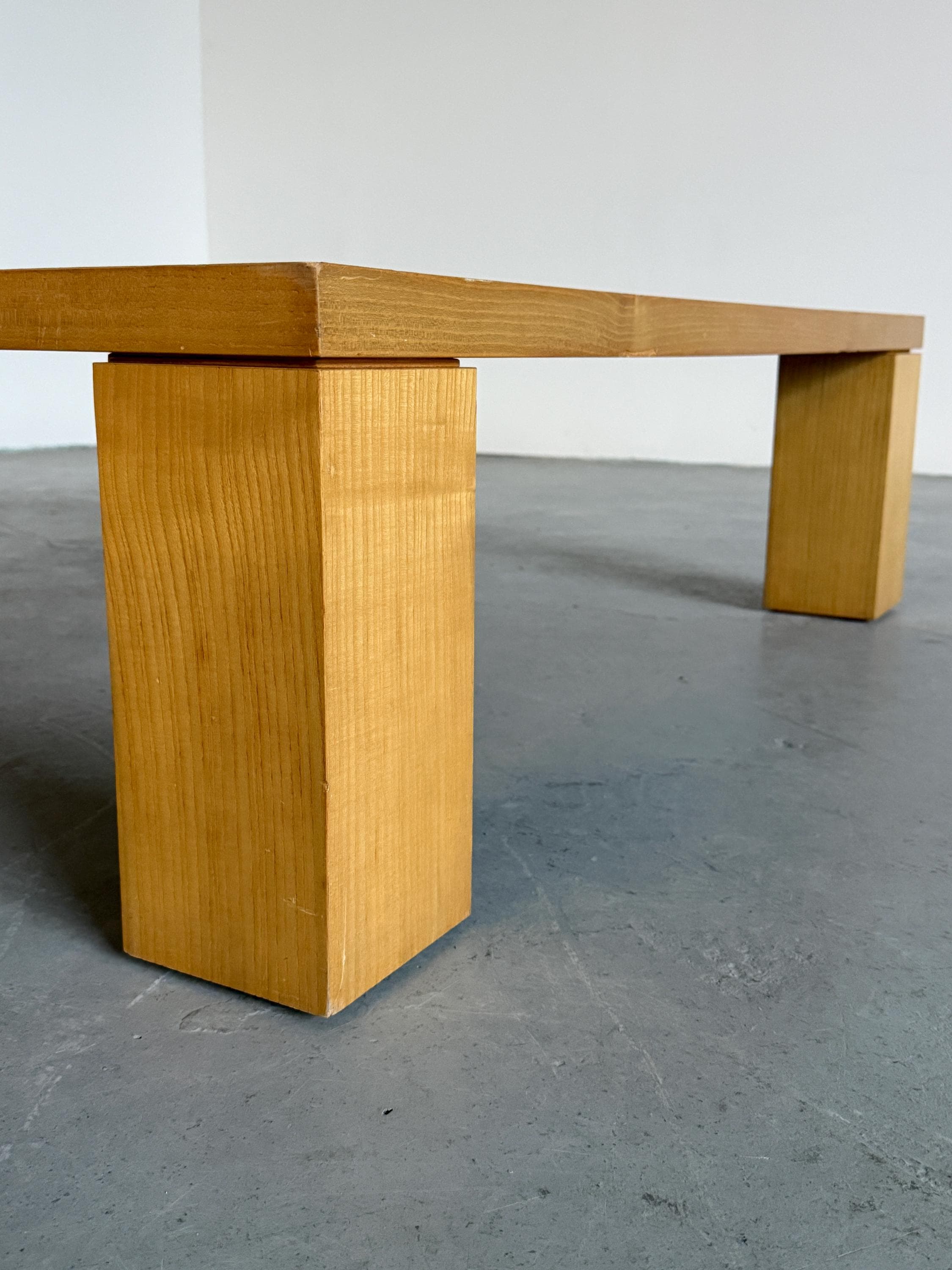 Large Architectural Vintage Coffee Table