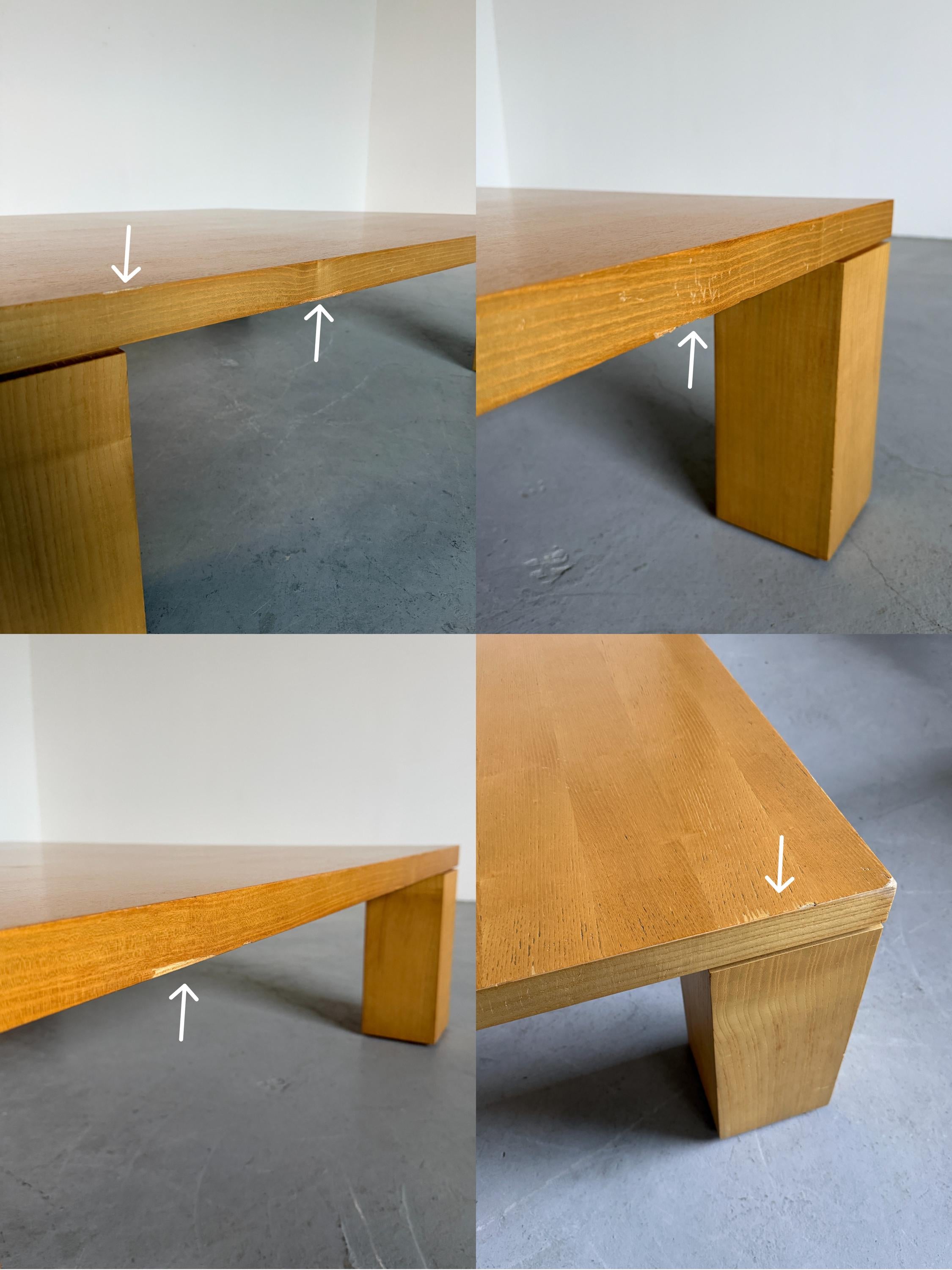 Large Architectural Vintage Coffee Table