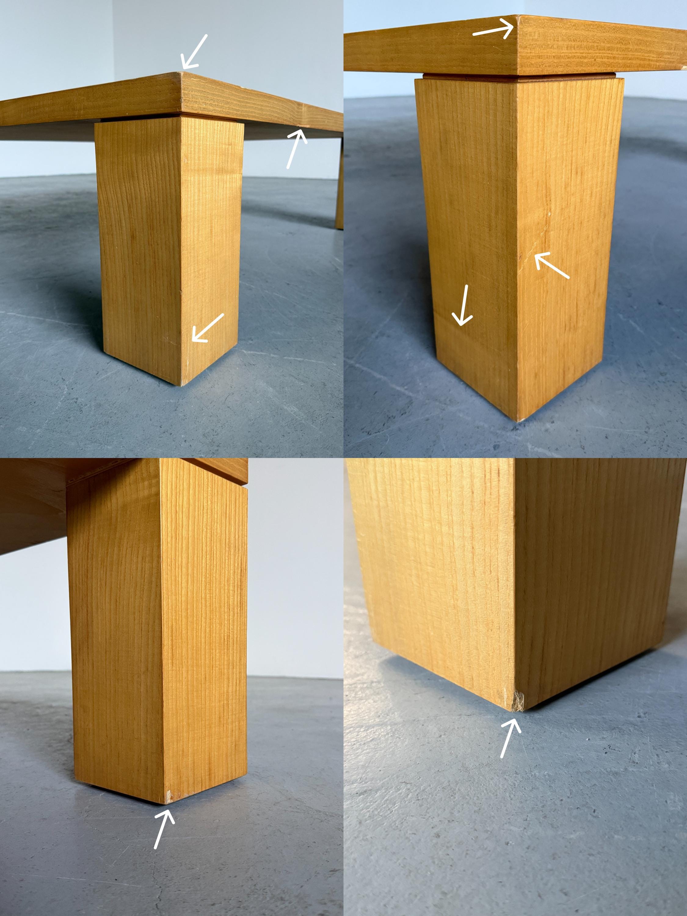 Large Architectural Vintage Coffee Table