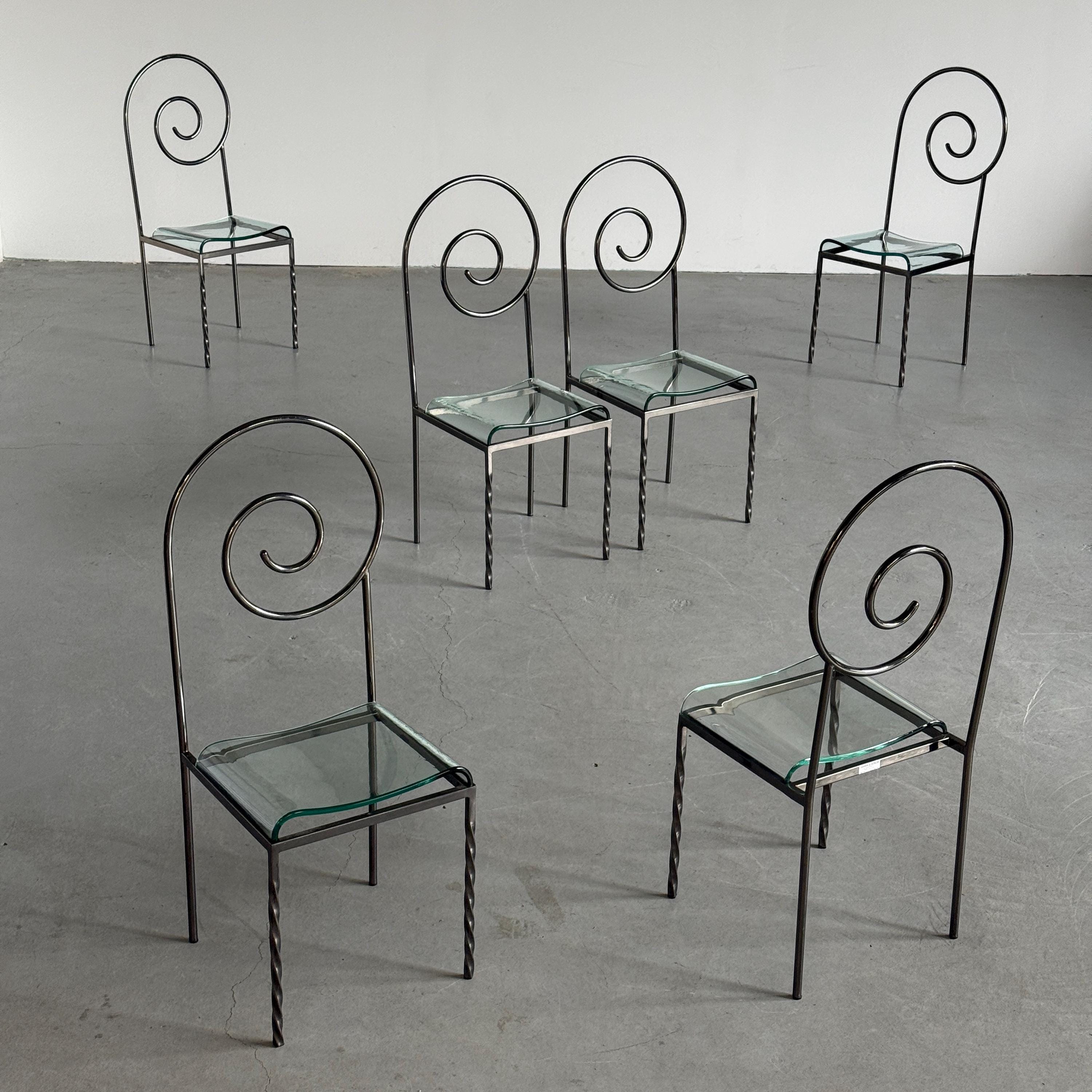 ‘Suspiral’ Chairs by Luigi Serafini for Sawaya & Moroni