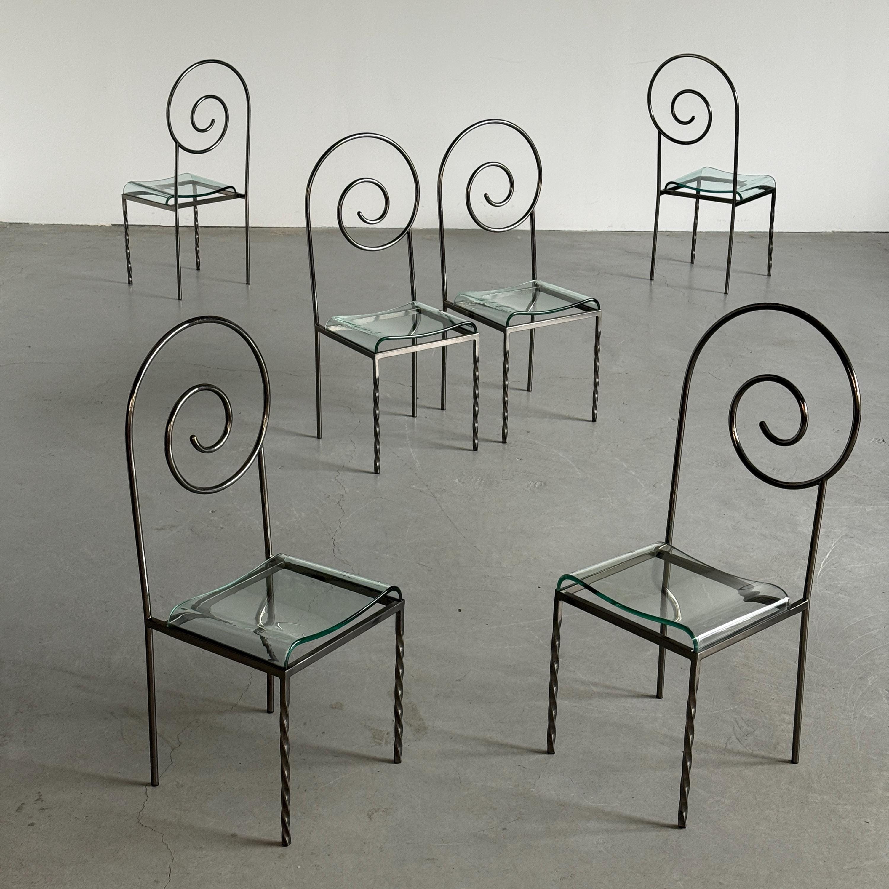 ‘Suspiral’ Chairs by Luigi Serafini for Sawaya & Moroni