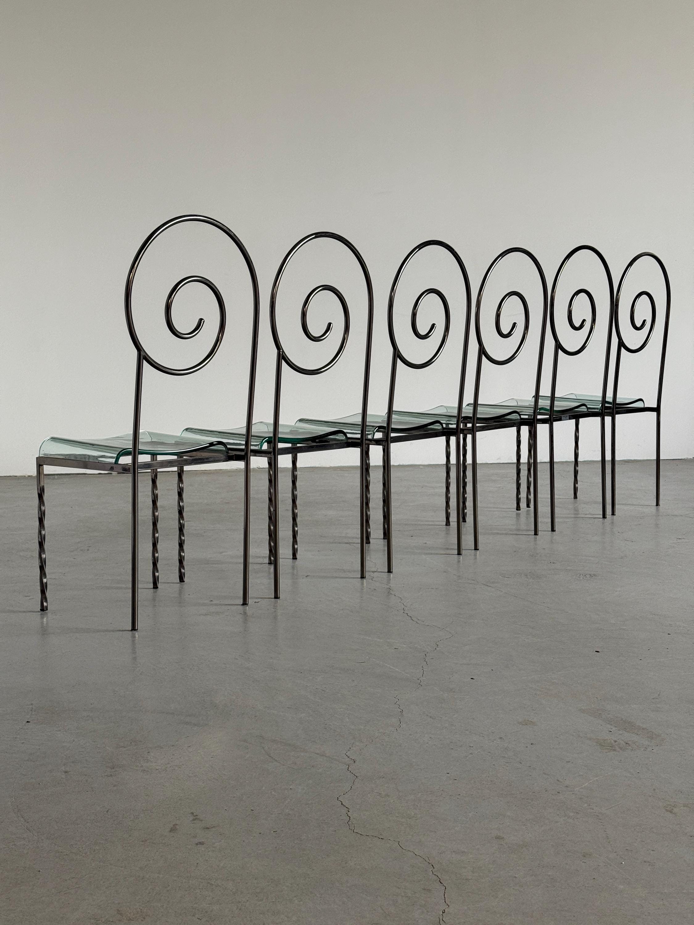 ‘Suspiral’ Chairs by Luigi Serafini for Sawaya & Moroni