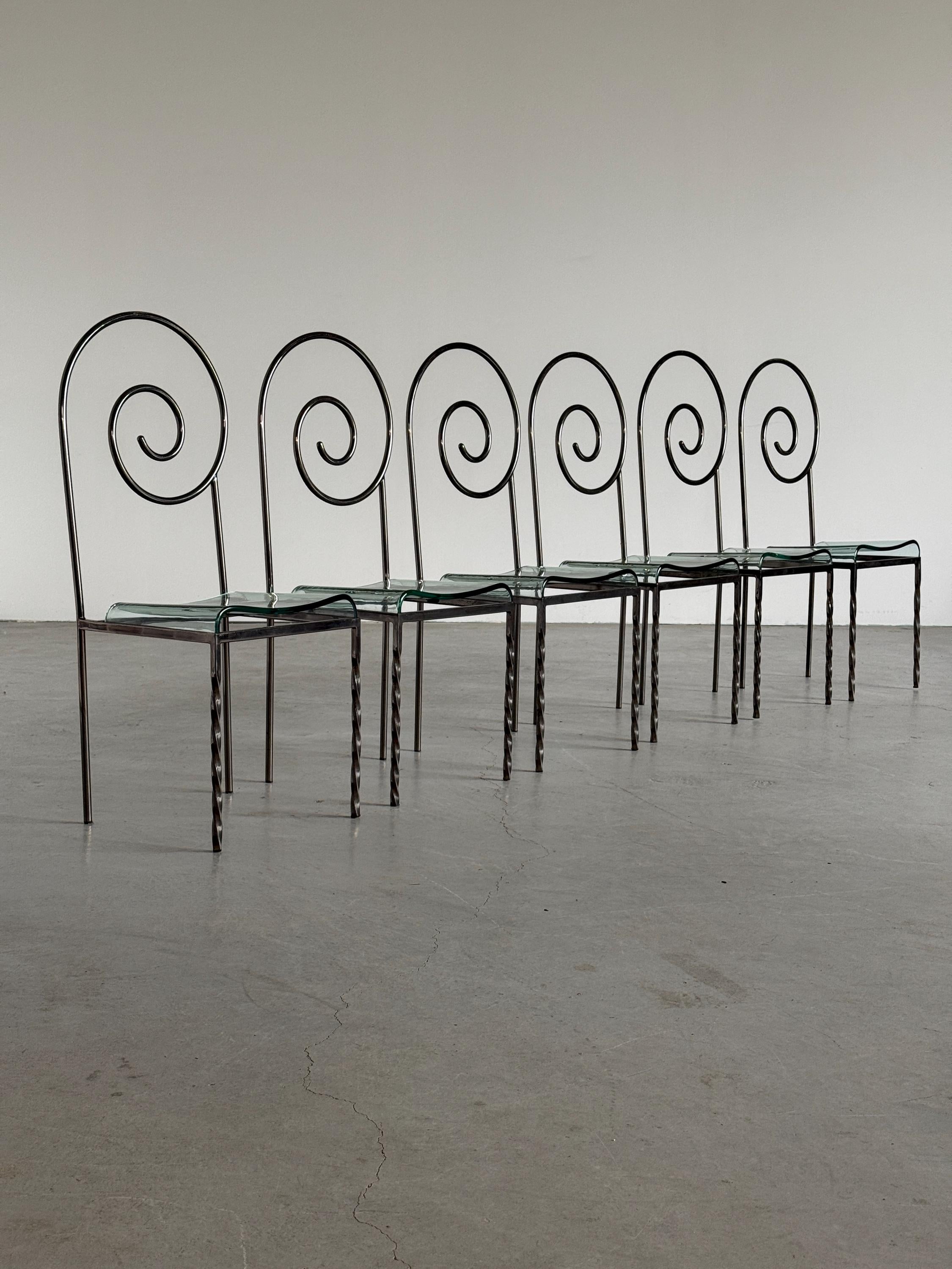 ‘Suspiral’ Chairs by Luigi Serafini for Sawaya & Moroni