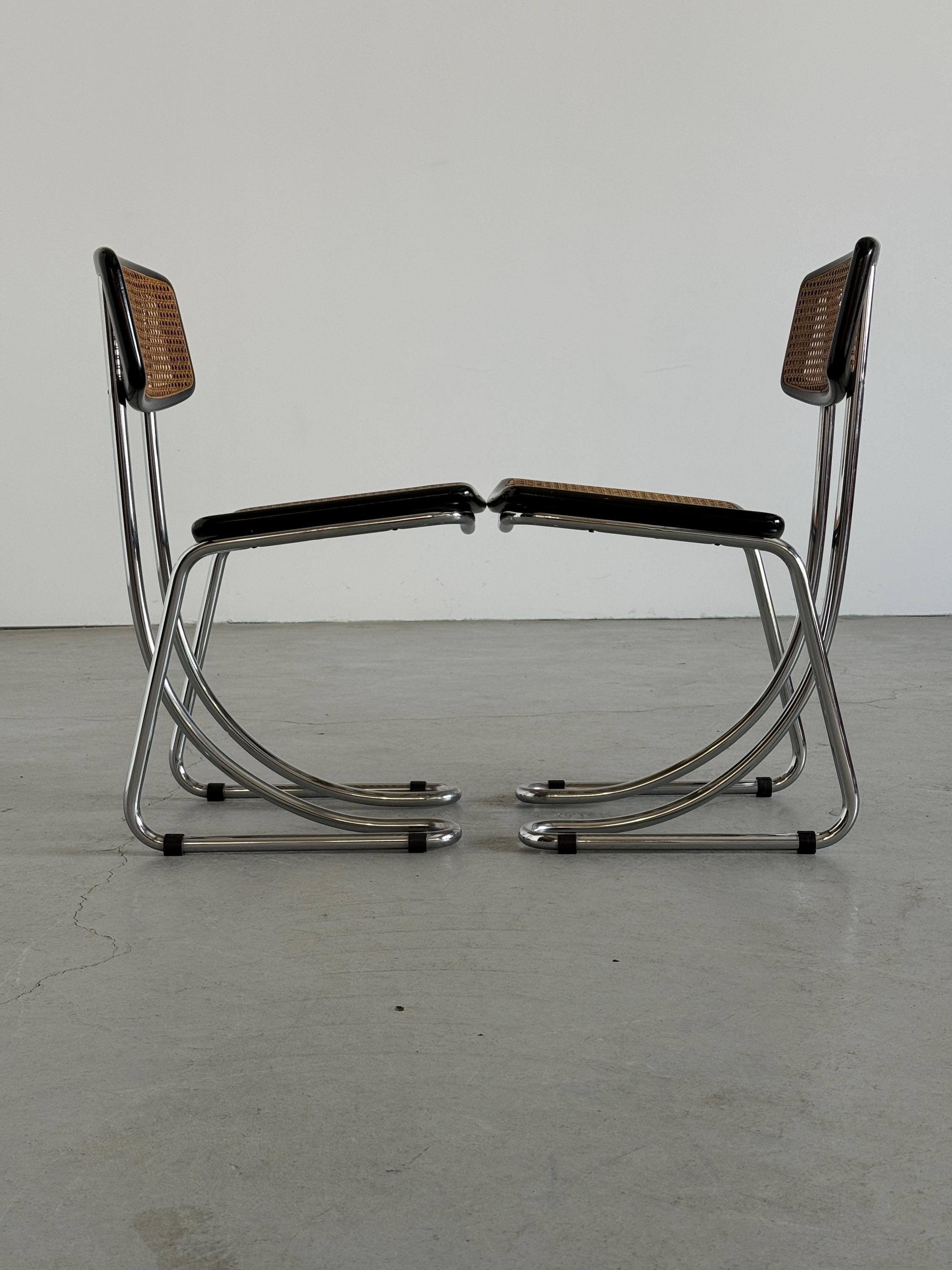 Italian Cantilever Dining Chairs