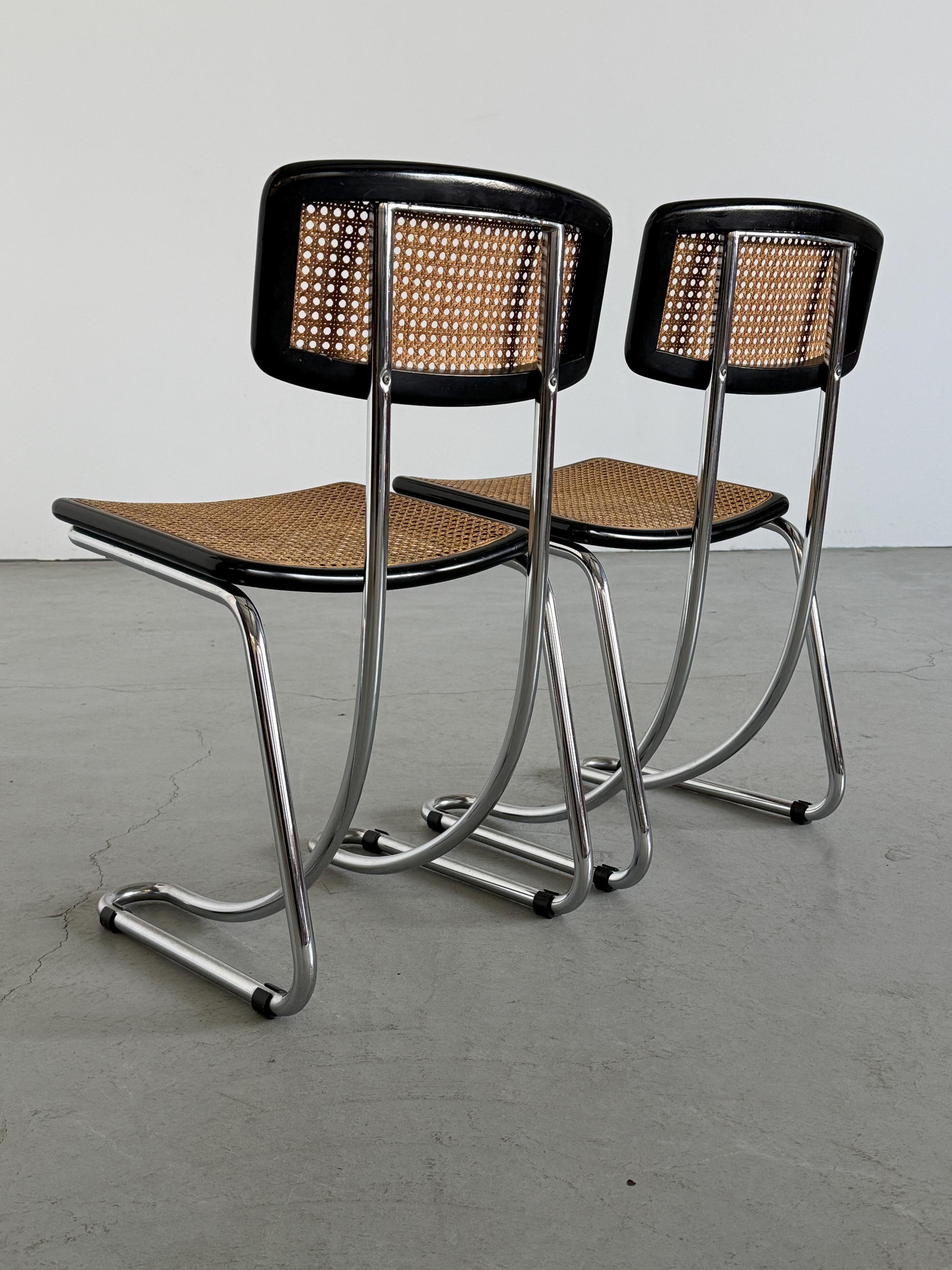 Italian Cantilever Dining Chairs