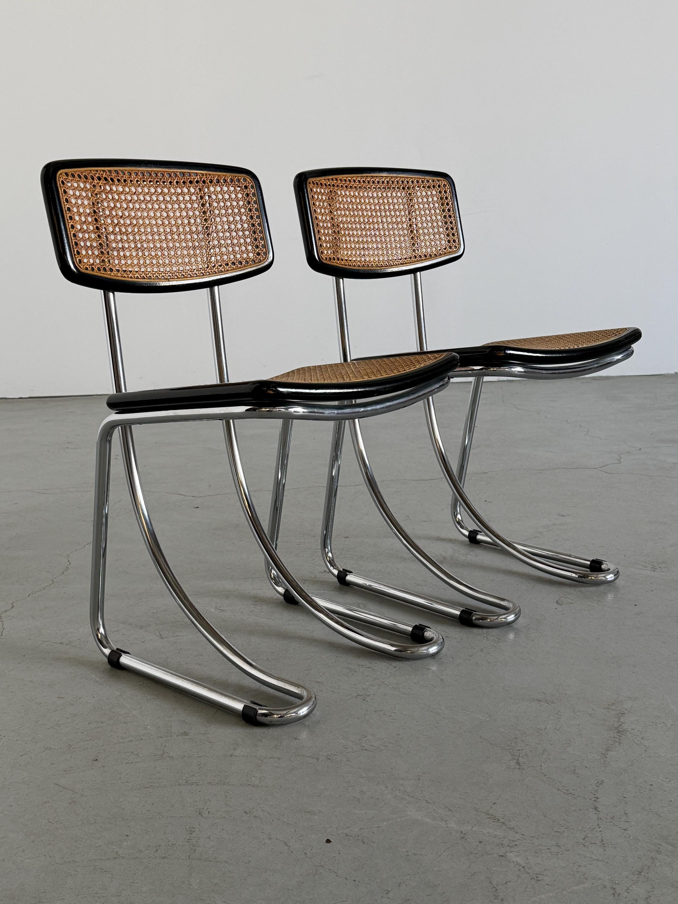 Italian Cantilever Dining Chairs