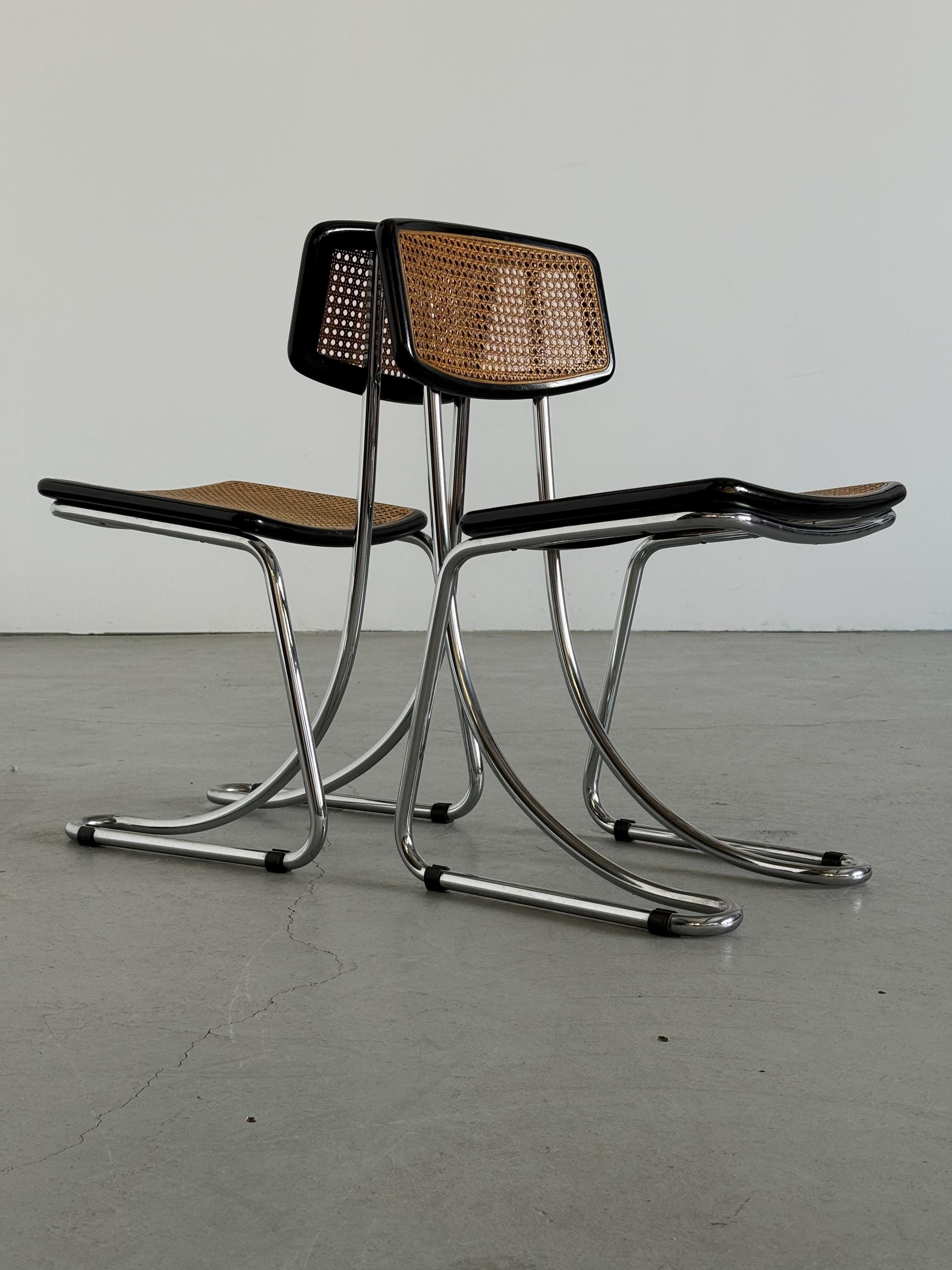 Italian Cantilever Dining Chairs