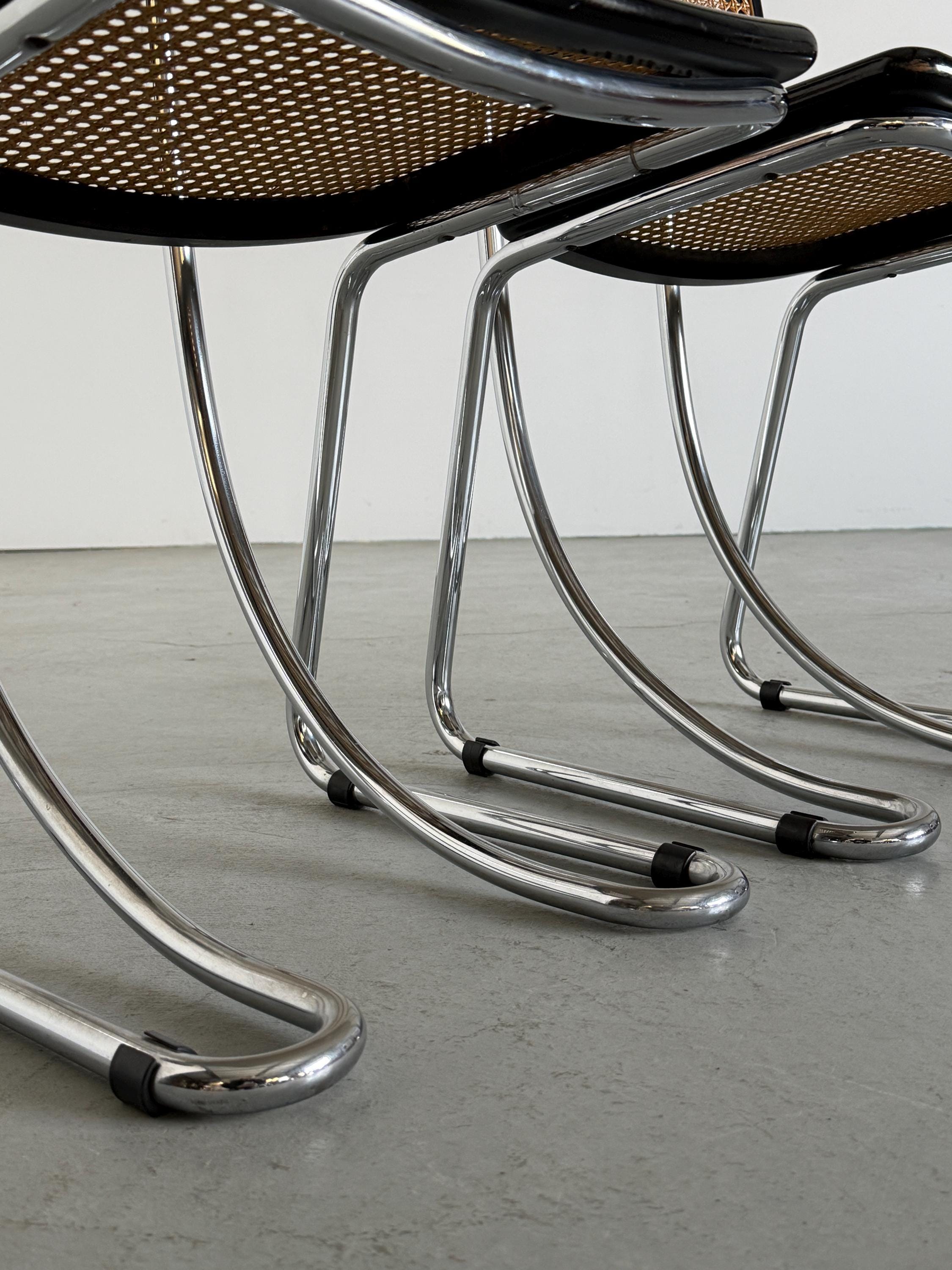 Italian Cantilever Dining Chairs