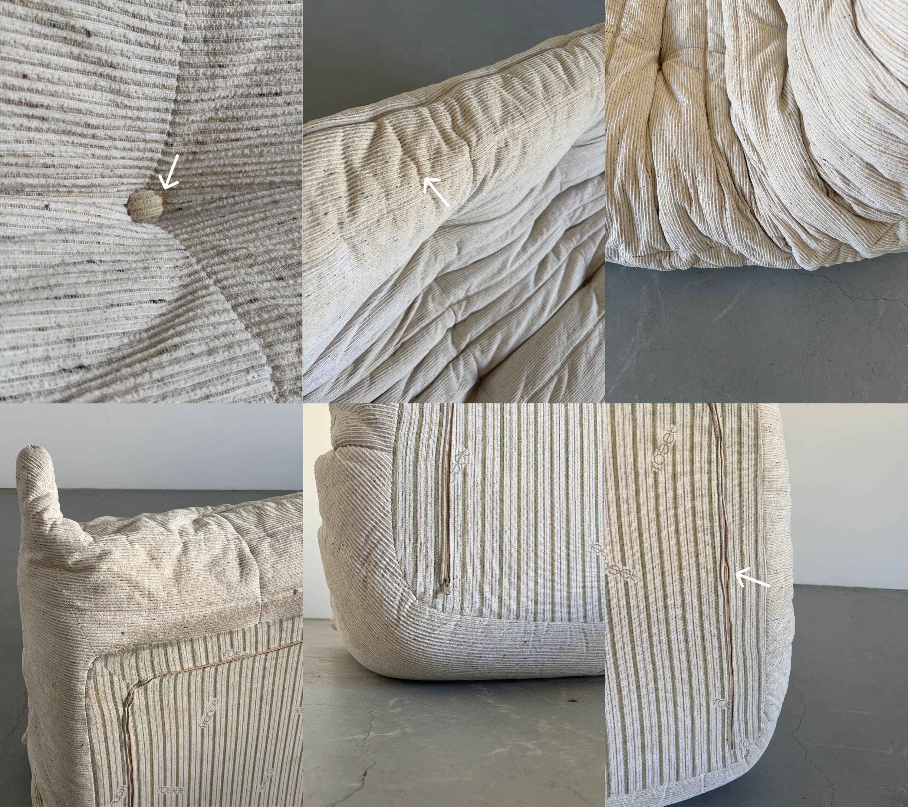 ‘Togo’ Three-Seater Sofa by Michel Ducaroy for Ligne Roset