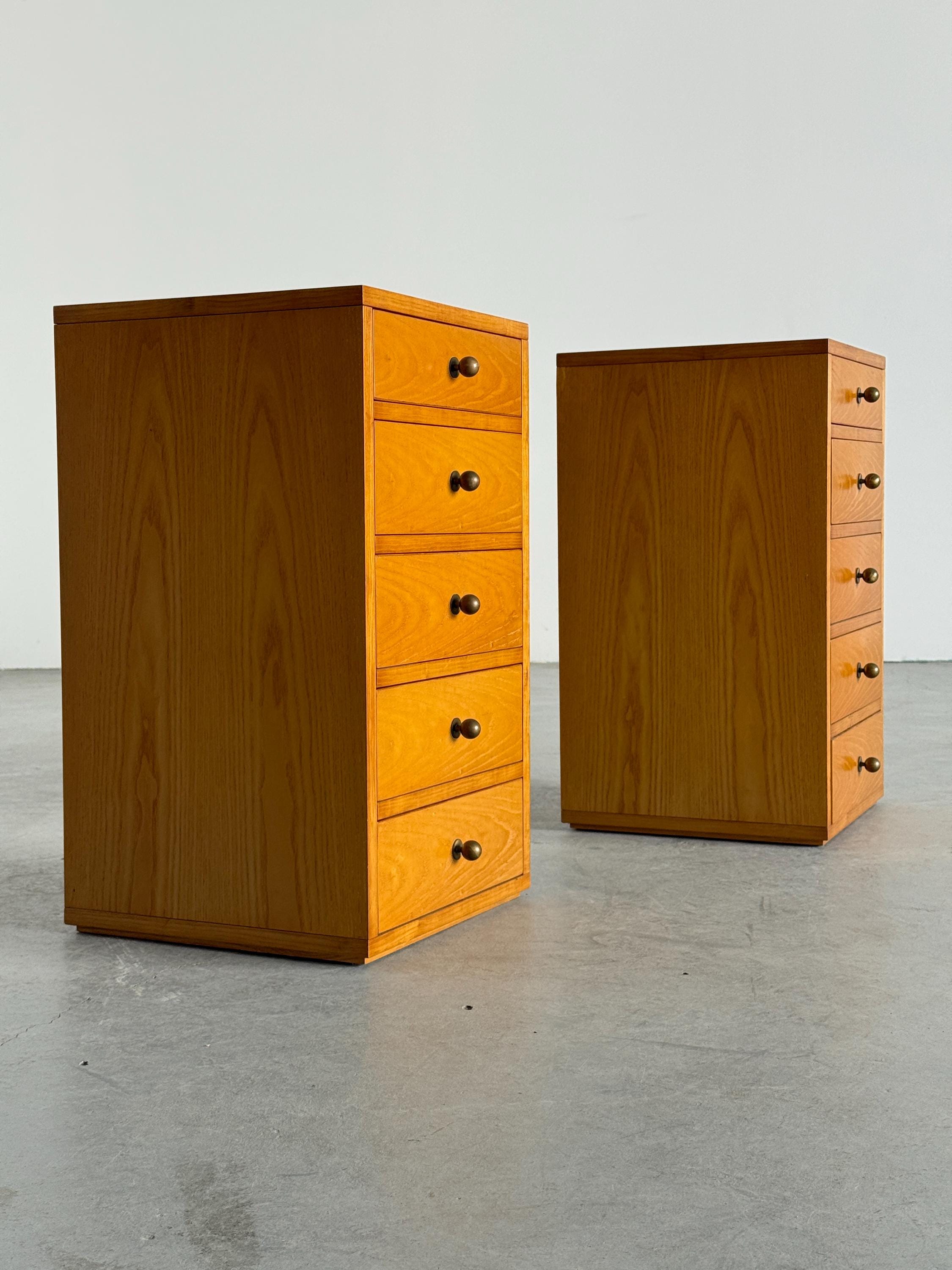 Danish Oak Bedside Chests
