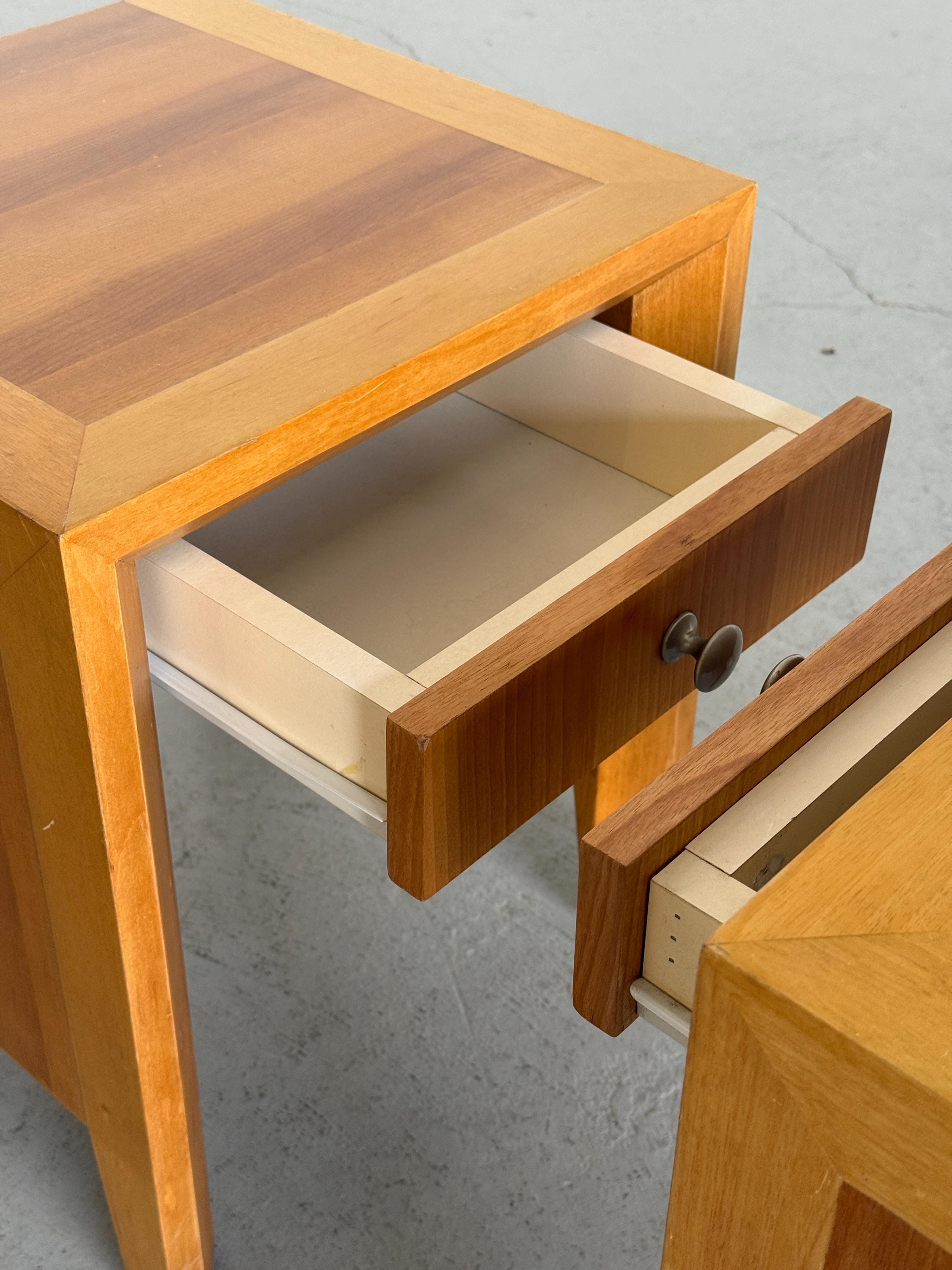 Modernist Geometrical Bedside Tables