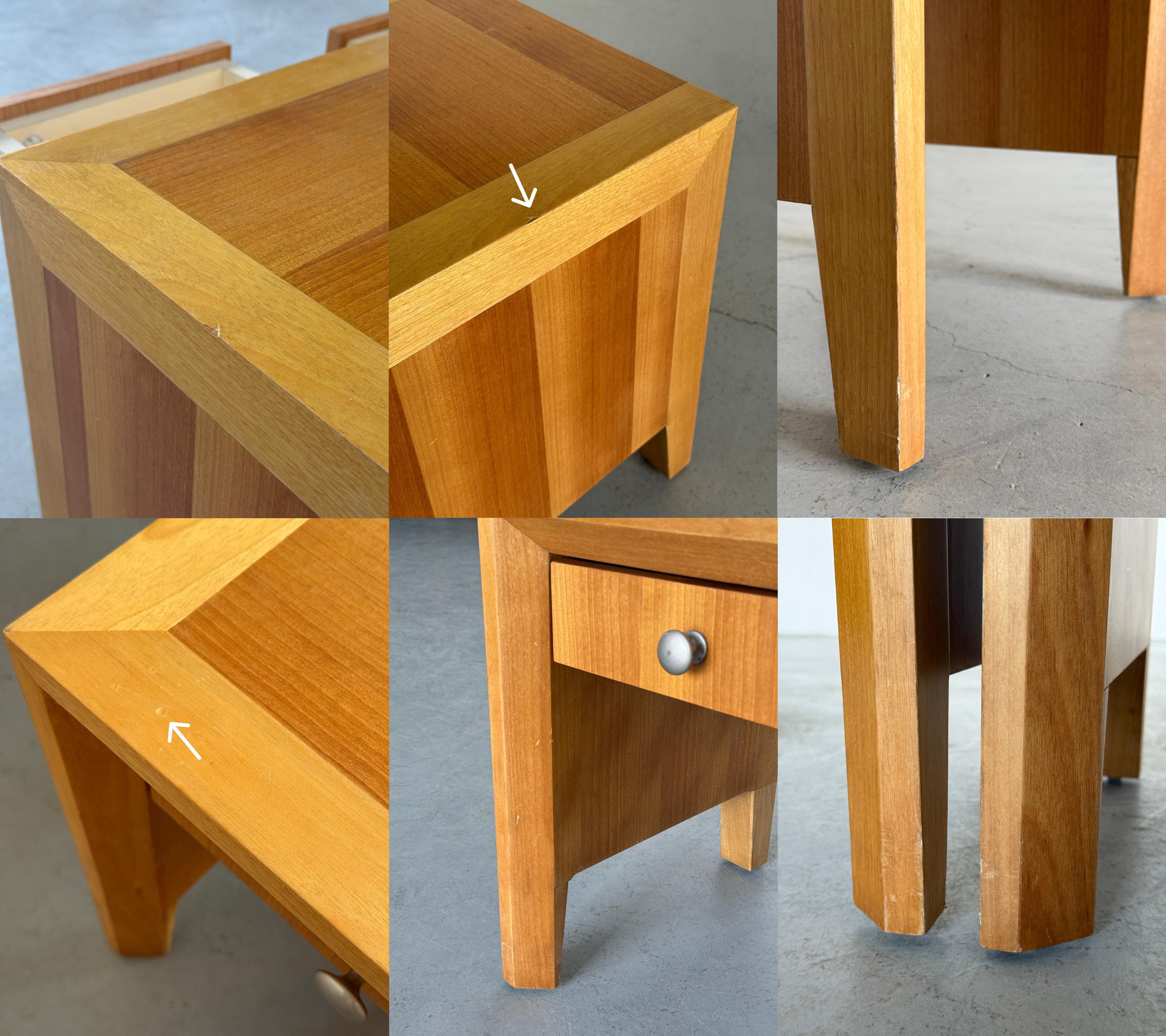 Modernist Geometrical Bedside Tables