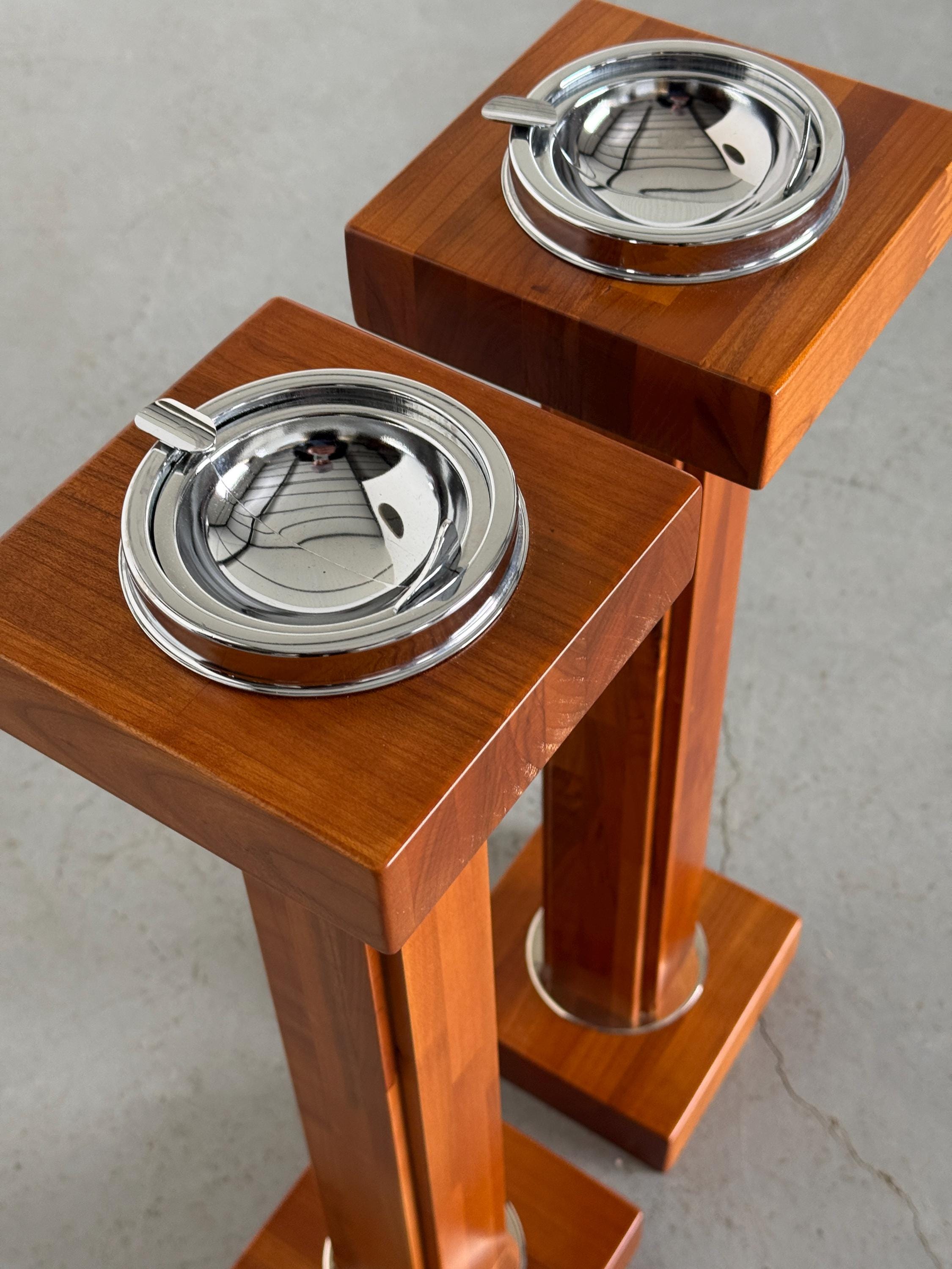 Modernist Pedestal Ashtray Stand