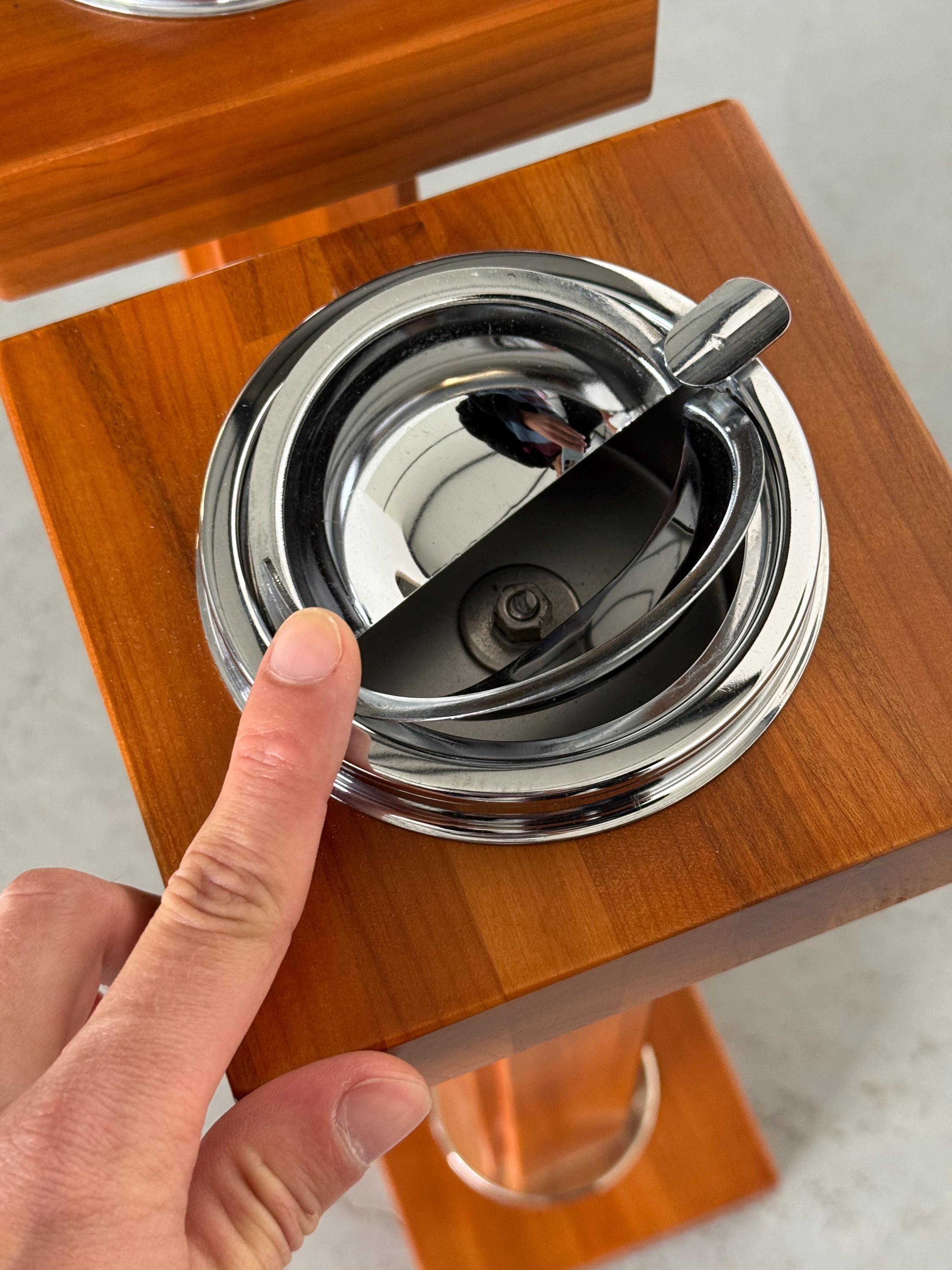 Modernist Pedestal Ashtray Stand